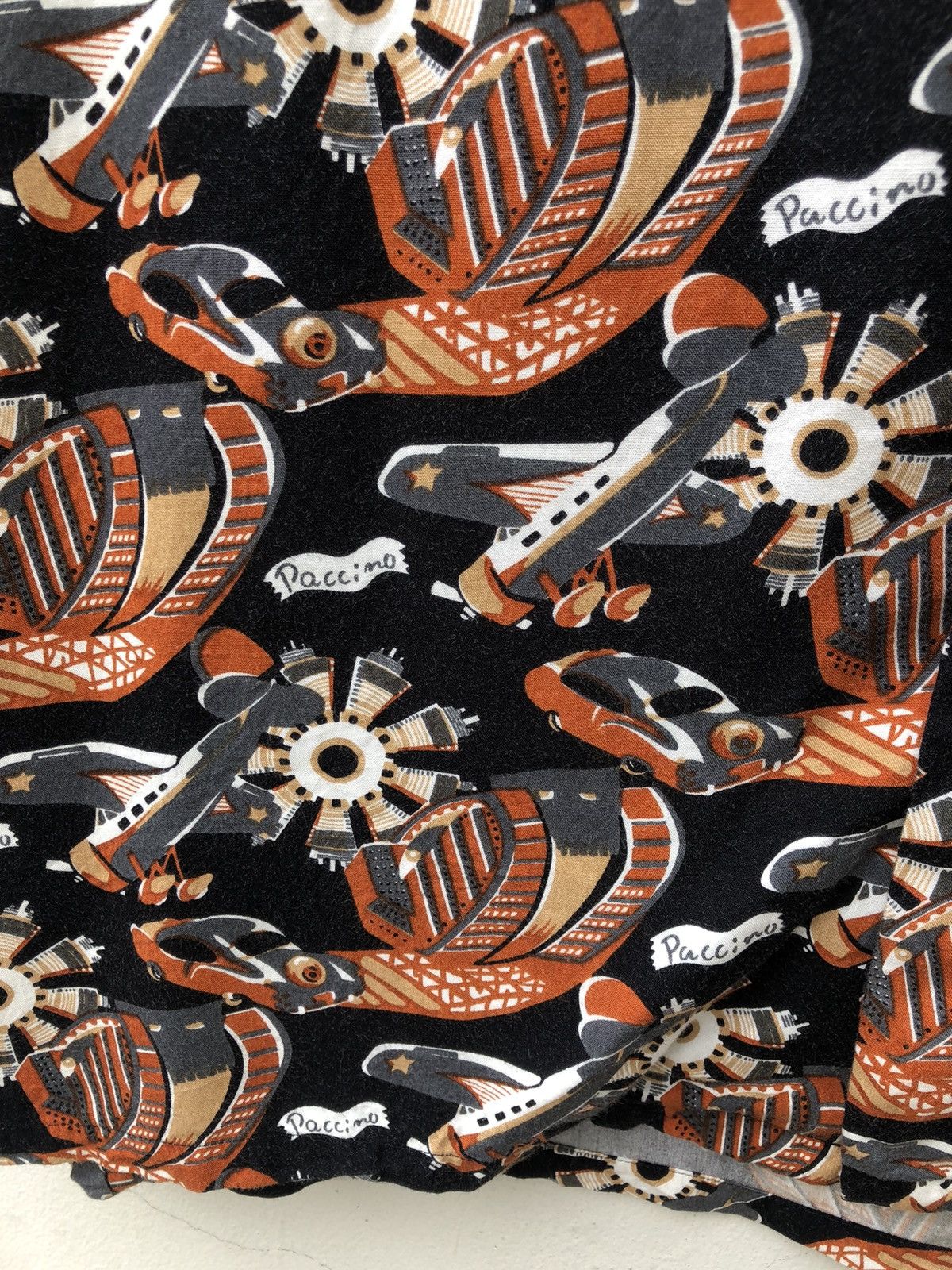 Vintage 90s Paccino Made in Japan Classic Plane Cars Rayon Hawaiian Size US M / EU 48-50 / 2 - 7 Thumbnail