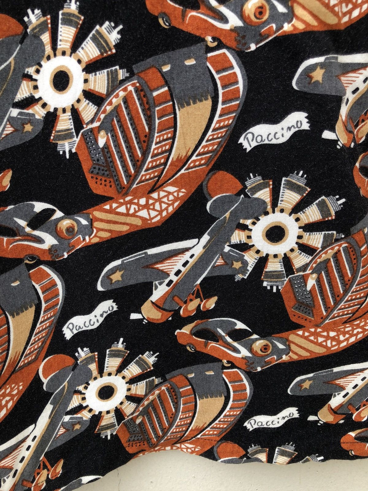 Vintage 90s Paccino Made in Japan Classic Plane Cars Rayon Hawaiian Size US M / EU 48-50 / 2 - 13 Thumbnail