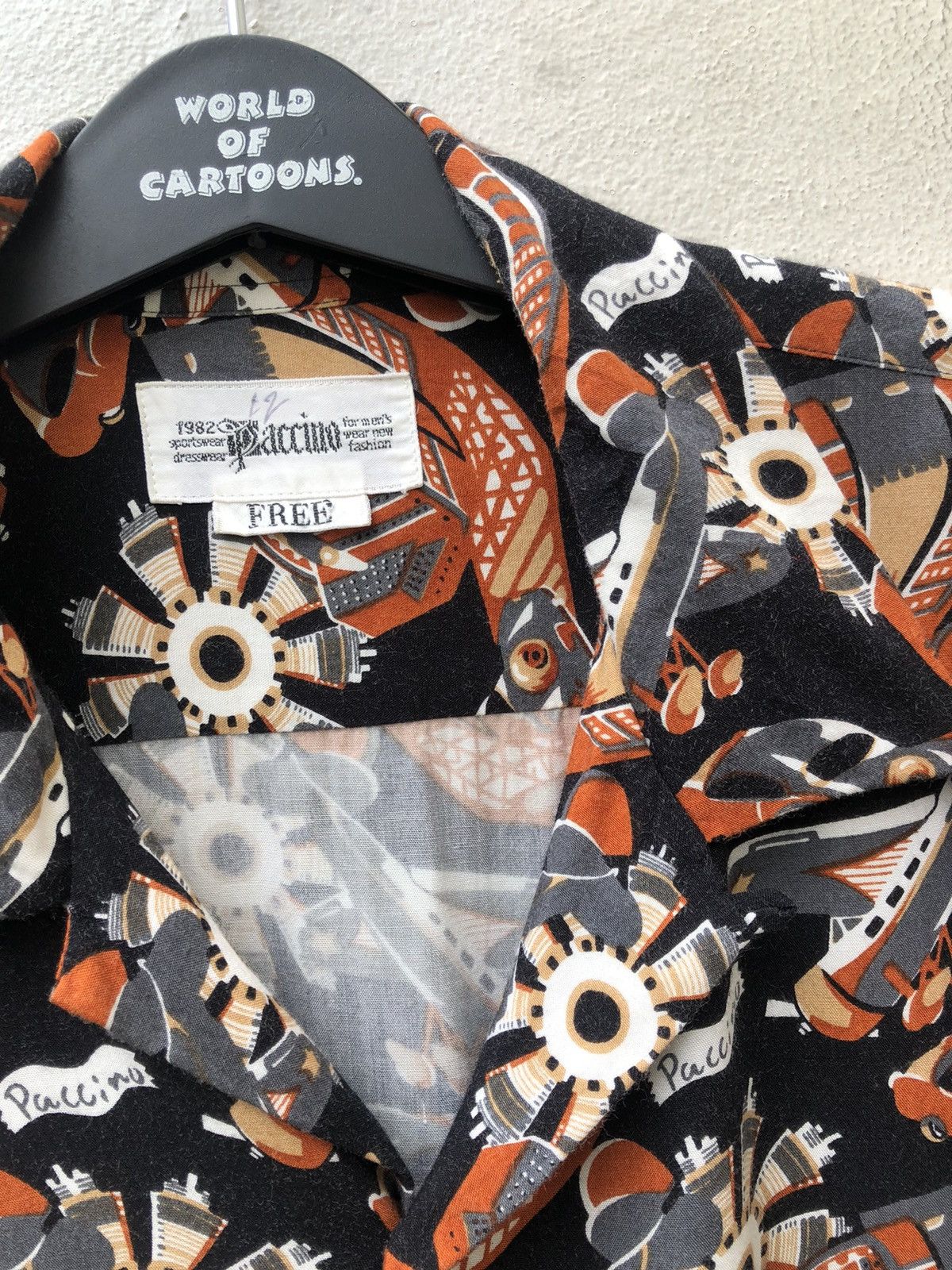Vintage 90s Paccino Made in Japan Classic Plane Cars Rayon Hawaiian Size US M / EU 48-50 / 2 - 3 Thumbnail