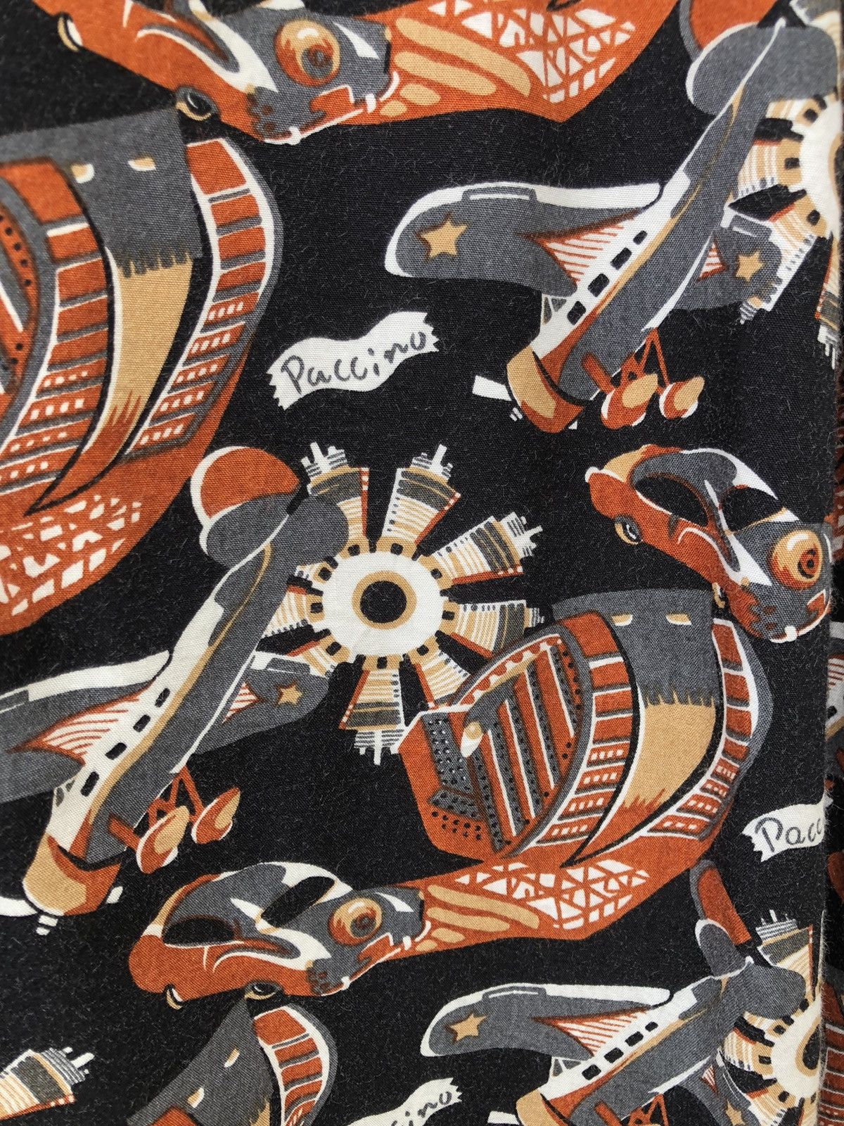 Vintage 90s Paccino Made in Japan Classic Plane Cars Rayon Hawaiian Size US M / EU 48-50 / 2 - 14 Thumbnail