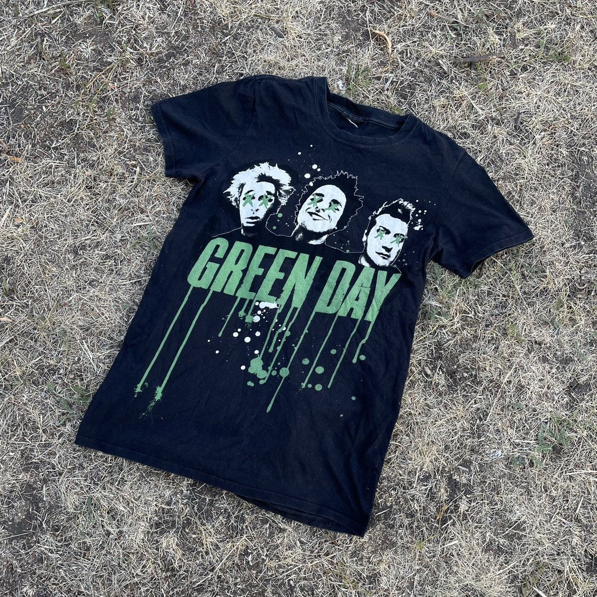 Vintage Vintage Y2K Green Day Graphic Band Tee Black Small Grunge Size US S / EU 44-46 / 1 - 1 Thumbnail
