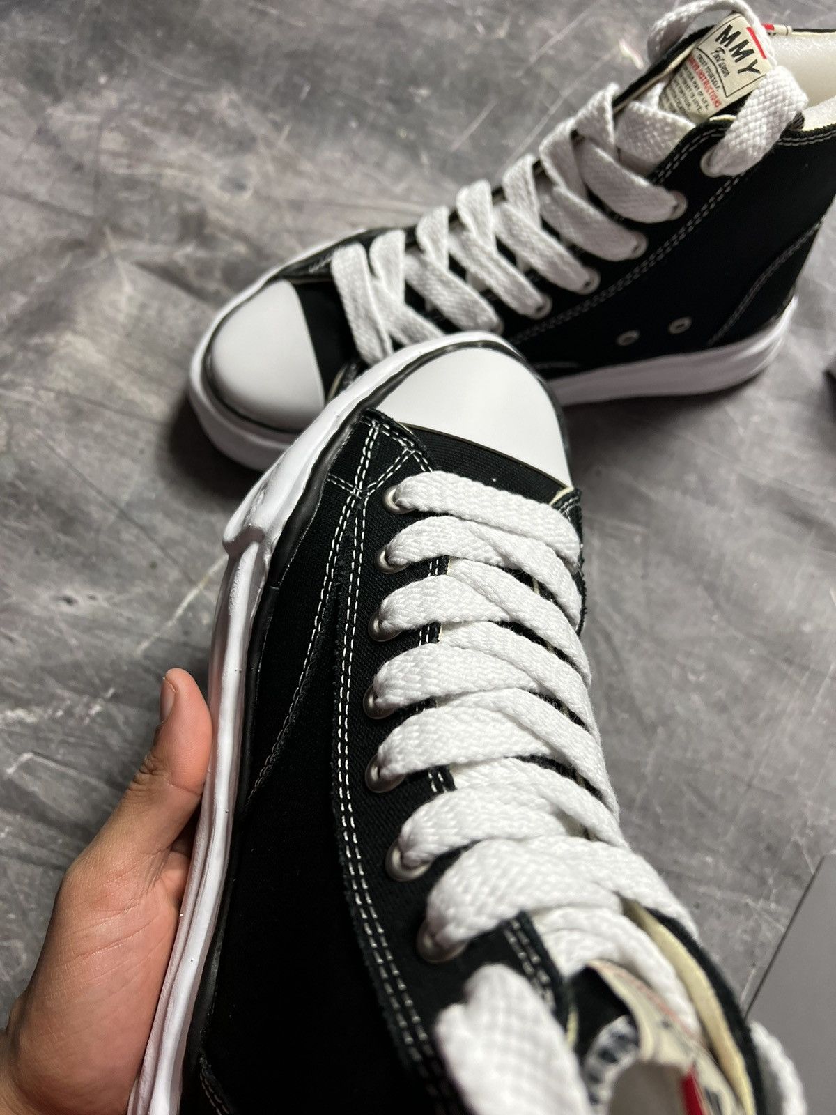 Maison MIHARA YASUHIRO Maison Mihara Yasuhiro OG Sole High Top Black Size US 10 / EU 43 - 6 Thumbnail