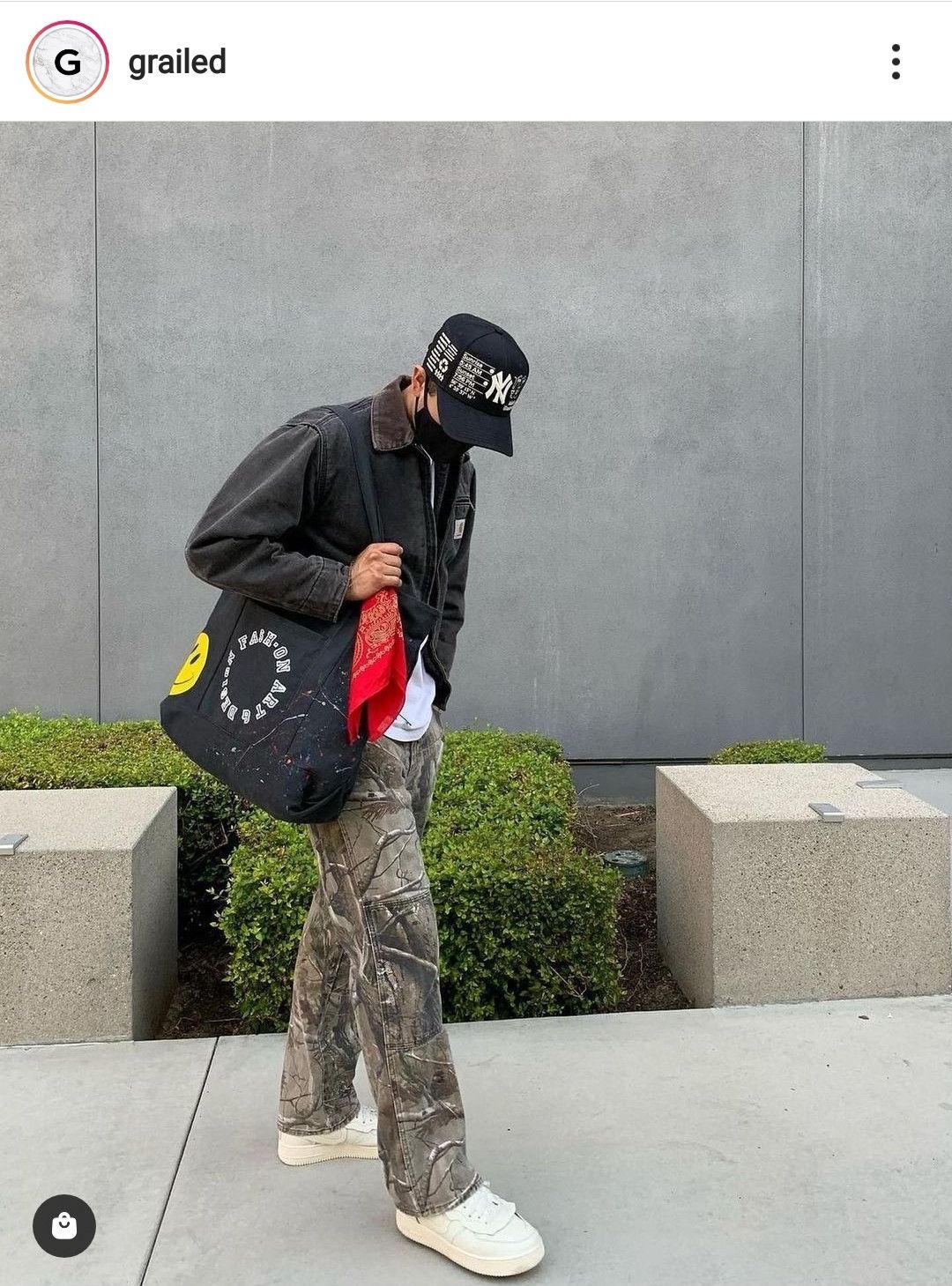 Japanese Brand × Vintage Real Tree Print Baggy Pant seen on Virgil Abloh Size US 33 - 4 Thumbnail