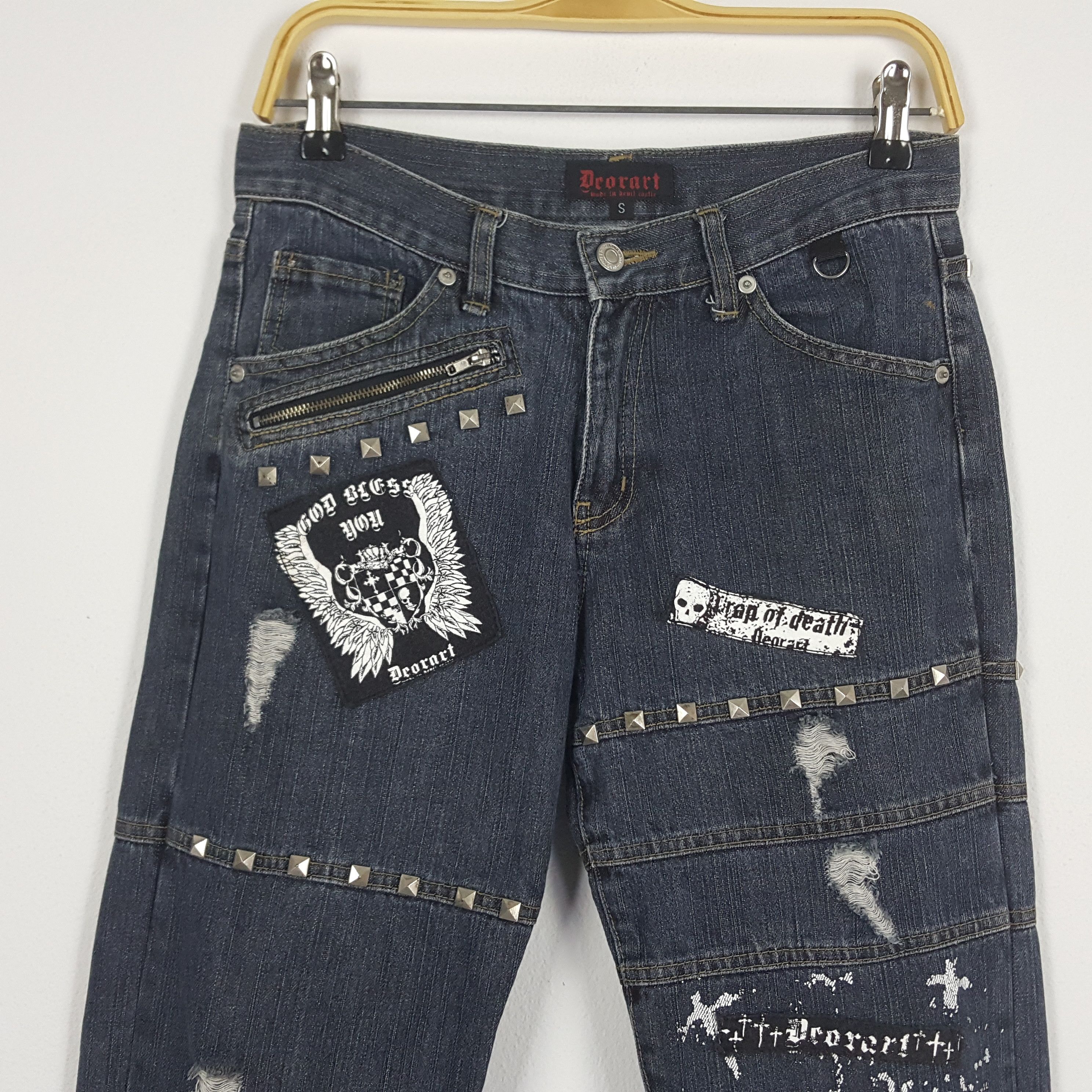 Japanese Brand × Vintage Vintage Drorart Japanese Brand Punk Style Jeans Size US 29 - 5 Thumbnail