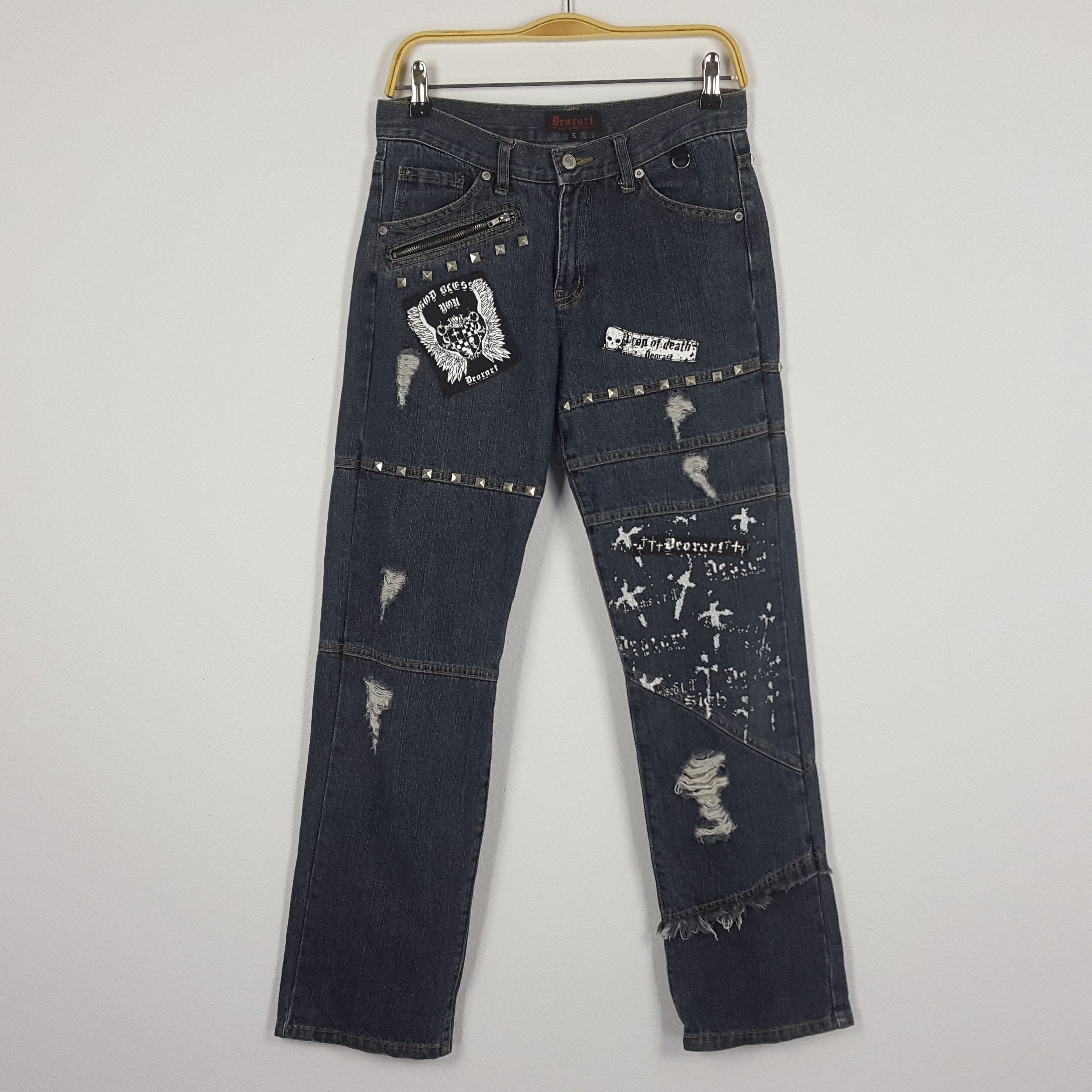 Japanese Brand × Vintage Vintage Drorart Japanese Brand Punk Style Jeans Size US 29 - 1 Thumbnail