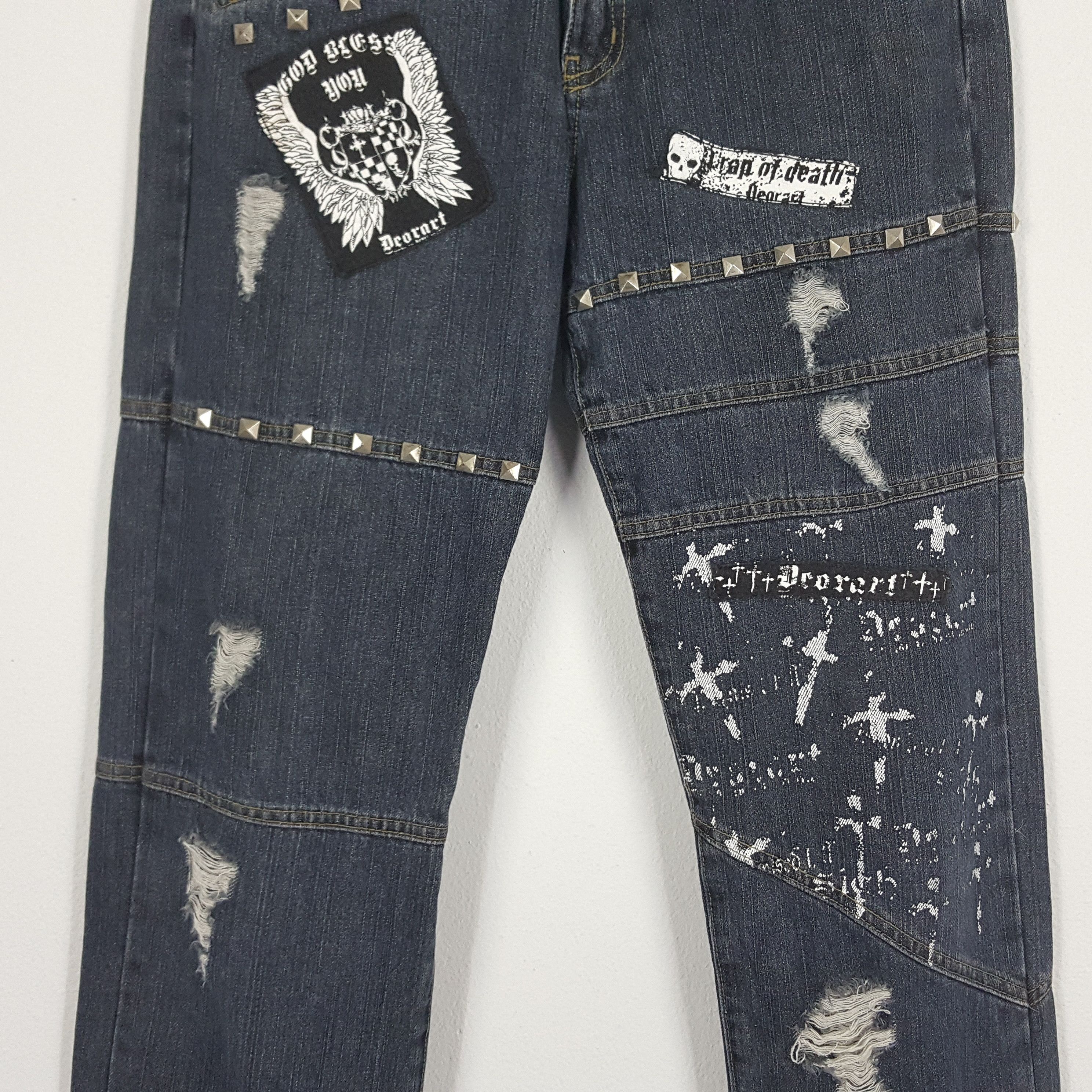Japanese Brand × Vintage Vintage Drorart Japanese Brand Punk Style Jeans Size US 29 - 2 Thumbnail