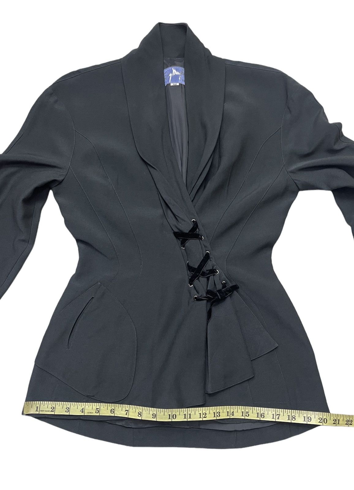 Mugler Vintage Thierry Mugler Rayon Asymmetric Jacket Size US S / EU 44-46 / 1 - 8 Thumbnail