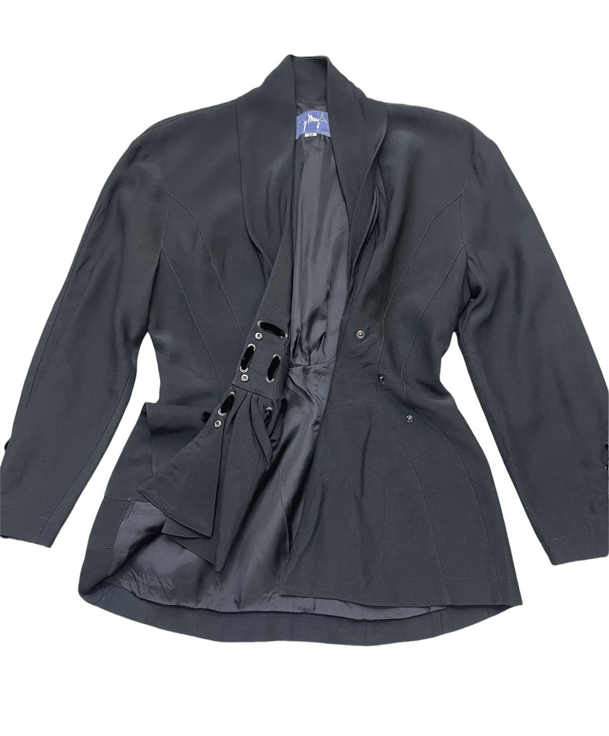 Mugler Vintage Thierry Mugler Rayon Asymmetric Jacket Size US S / EU 44-46 / 1 - 2 Thumbnail