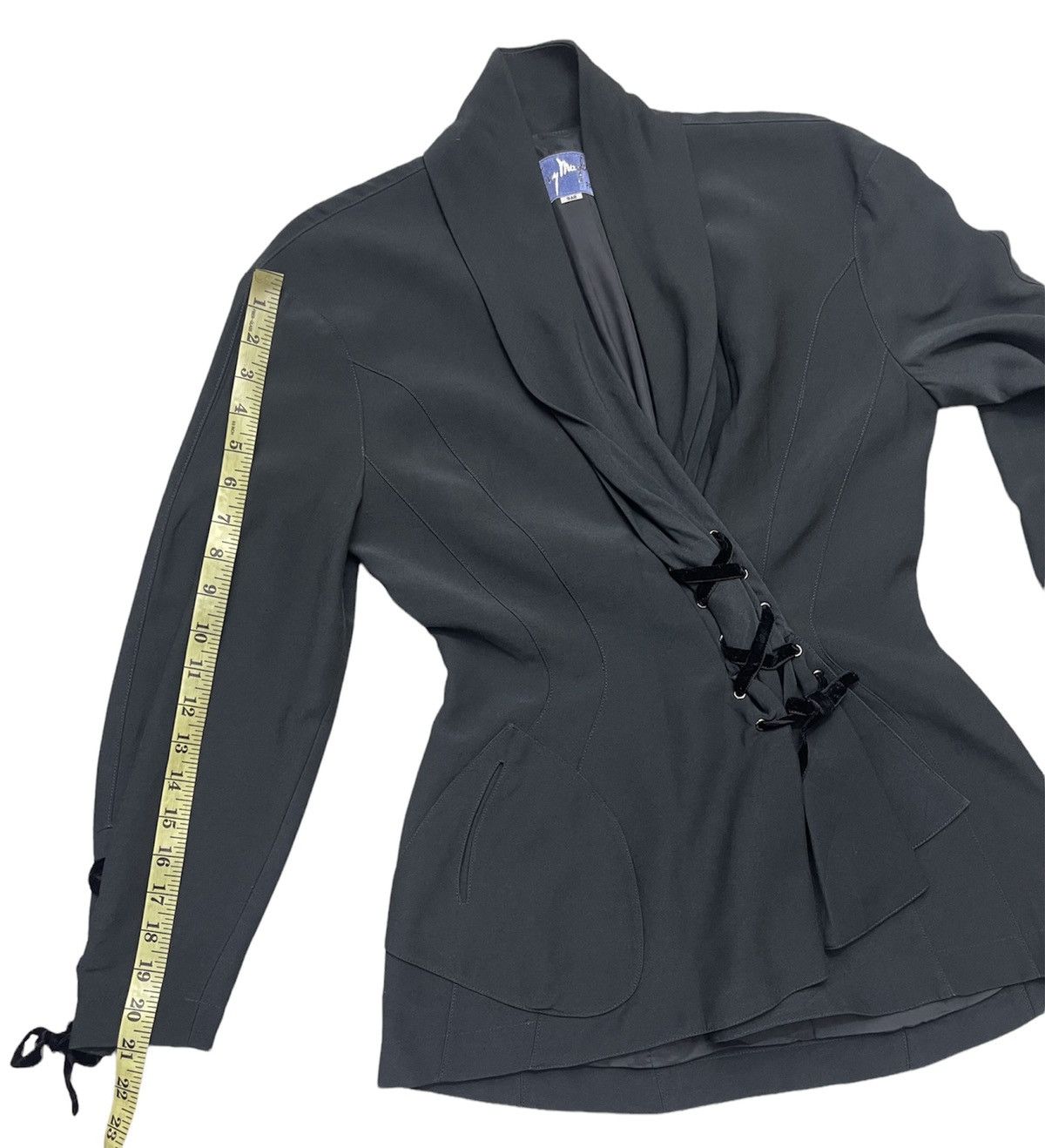 Mugler Vintage Thierry Mugler Rayon Asymmetric Jacket Size US S / EU 44-46 / 1 - 9 Thumbnail