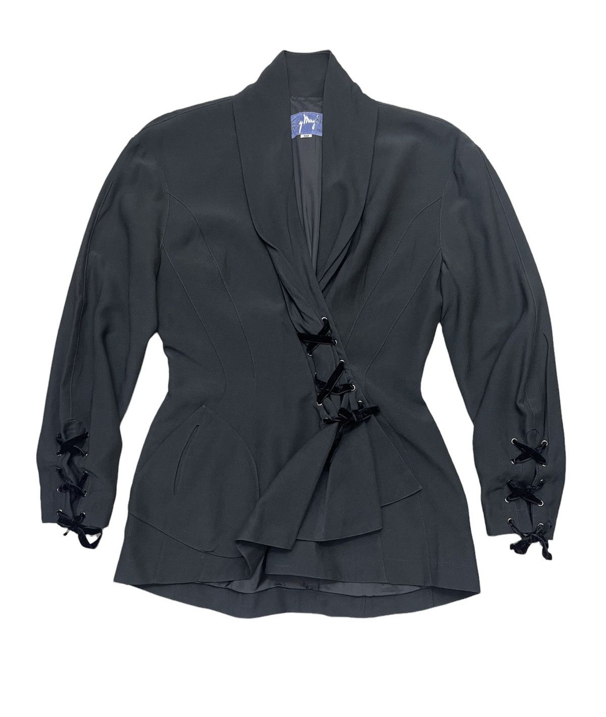 Vintage Thierry Mugler Rayon Asymmetric Jacket Menswear