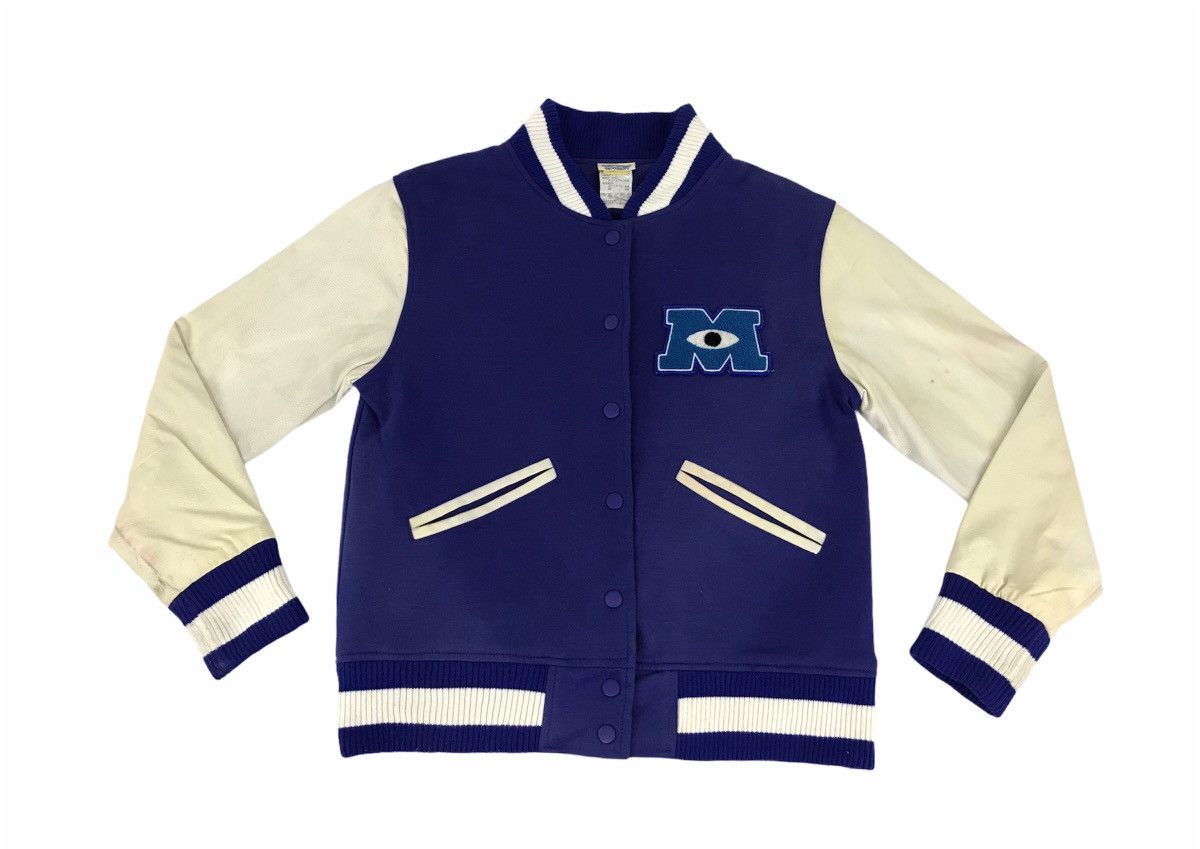 image of Cartoon Network x Varsity Jacket Monster University Varsity Jacket Wool Disney Anime (Size Small)