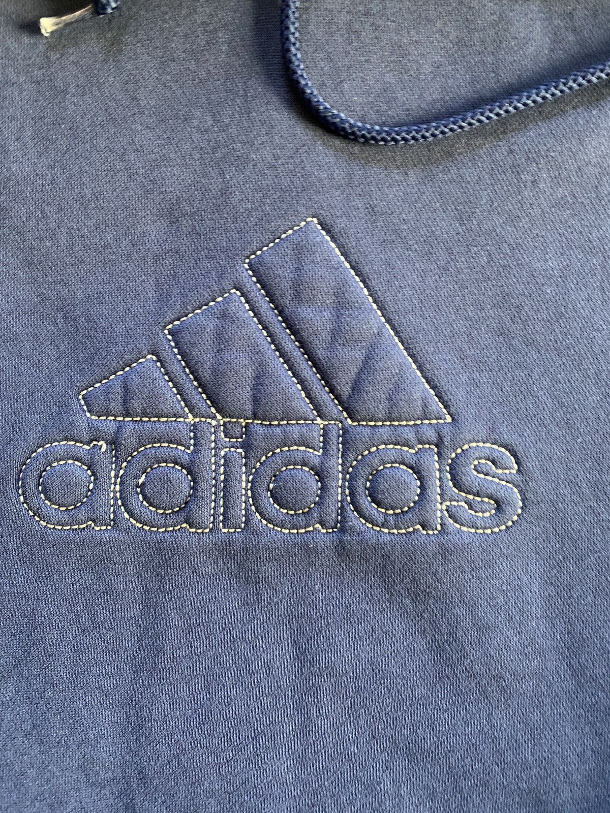 Adidas Vintage ‘01 Adidas Distressed Raglan Hoodie Sweatshirt Size US M / EU 48-50 / 2 - 5 Thumbnail