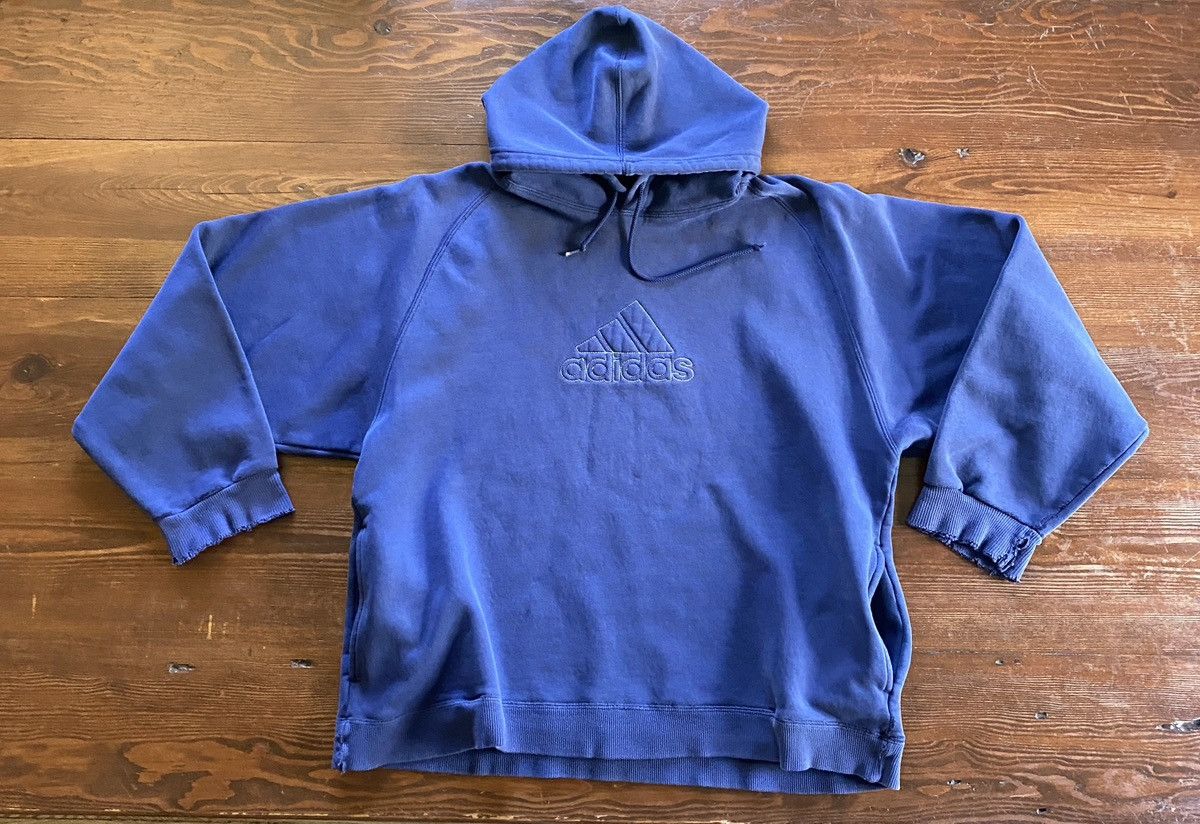 Adidas Vintage ‘01 Adidas Distressed Raglan Hoodie Sweatshirt Size US M / EU 48-50 / 2 - 2 Thumbnail