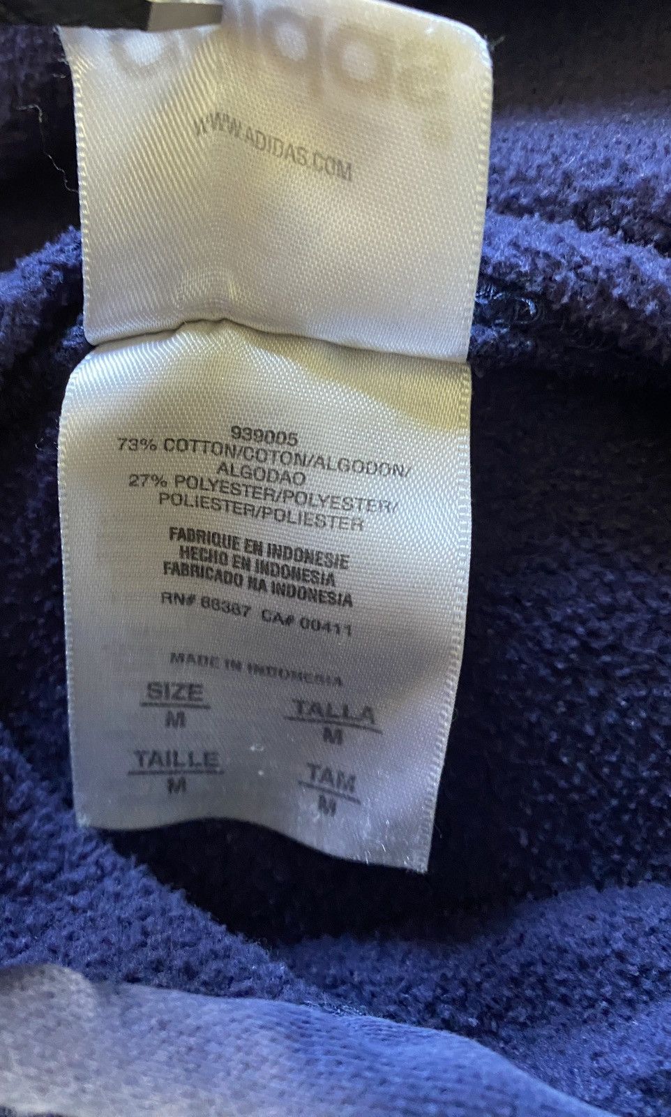 Adidas Vintage ‘01 Adidas Distressed Raglan Hoodie Sweatshirt Size US M / EU 48-50 / 2 - 10 Thumbnail