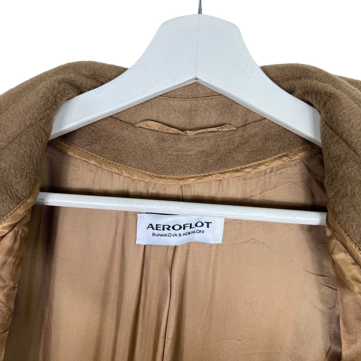 Designer 💥 AEROFLOT BUNAKOVA & HOKHLOFF CASHMERE COAT Size US M / EU 48-50 / 2 - 7 Thumbnail