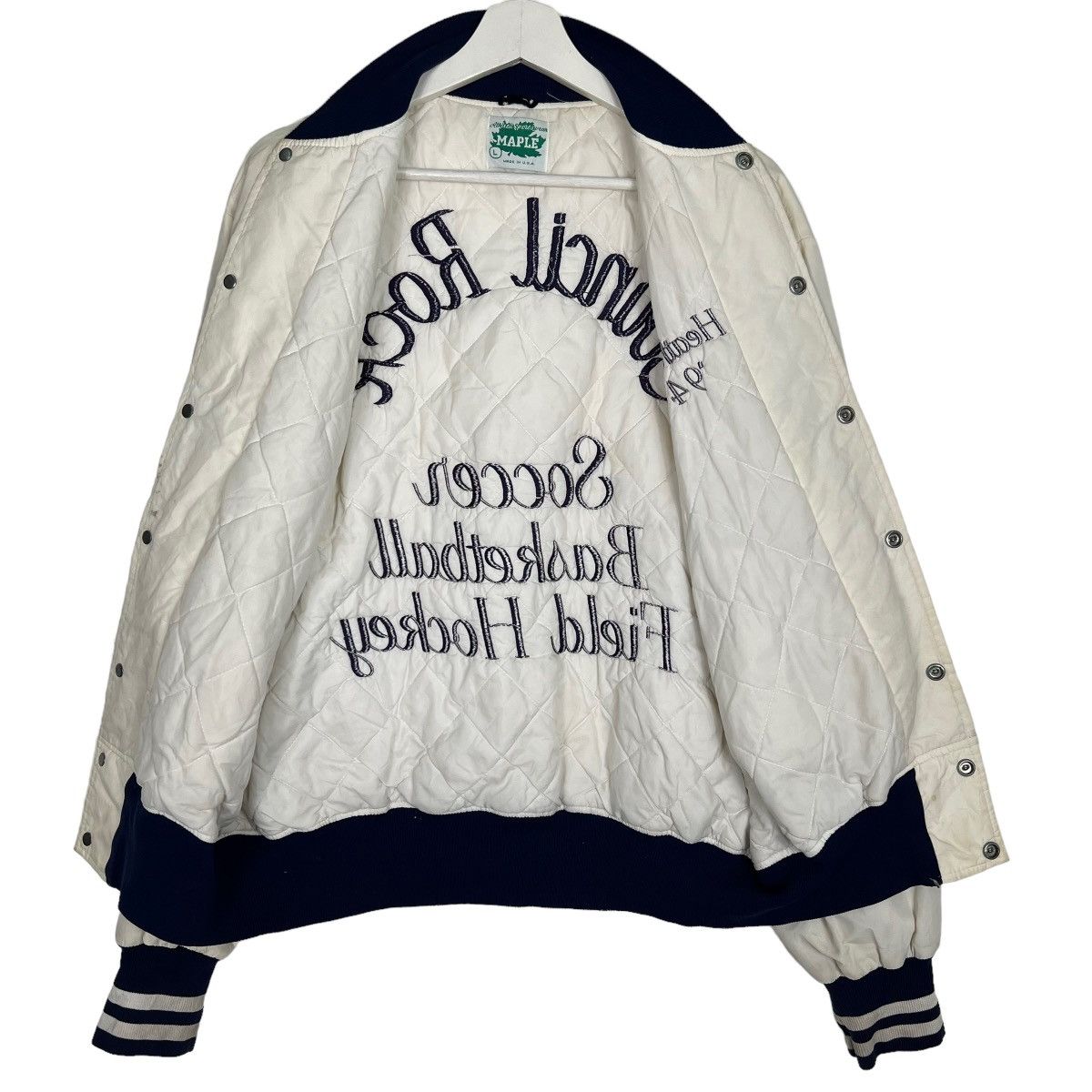 Vintage 🔥 VINTAGE MAPLE STADIUM BOMBER JACKET MADE IN USA Size US L / EU 52-54 / 3 - 7 Thumbnail