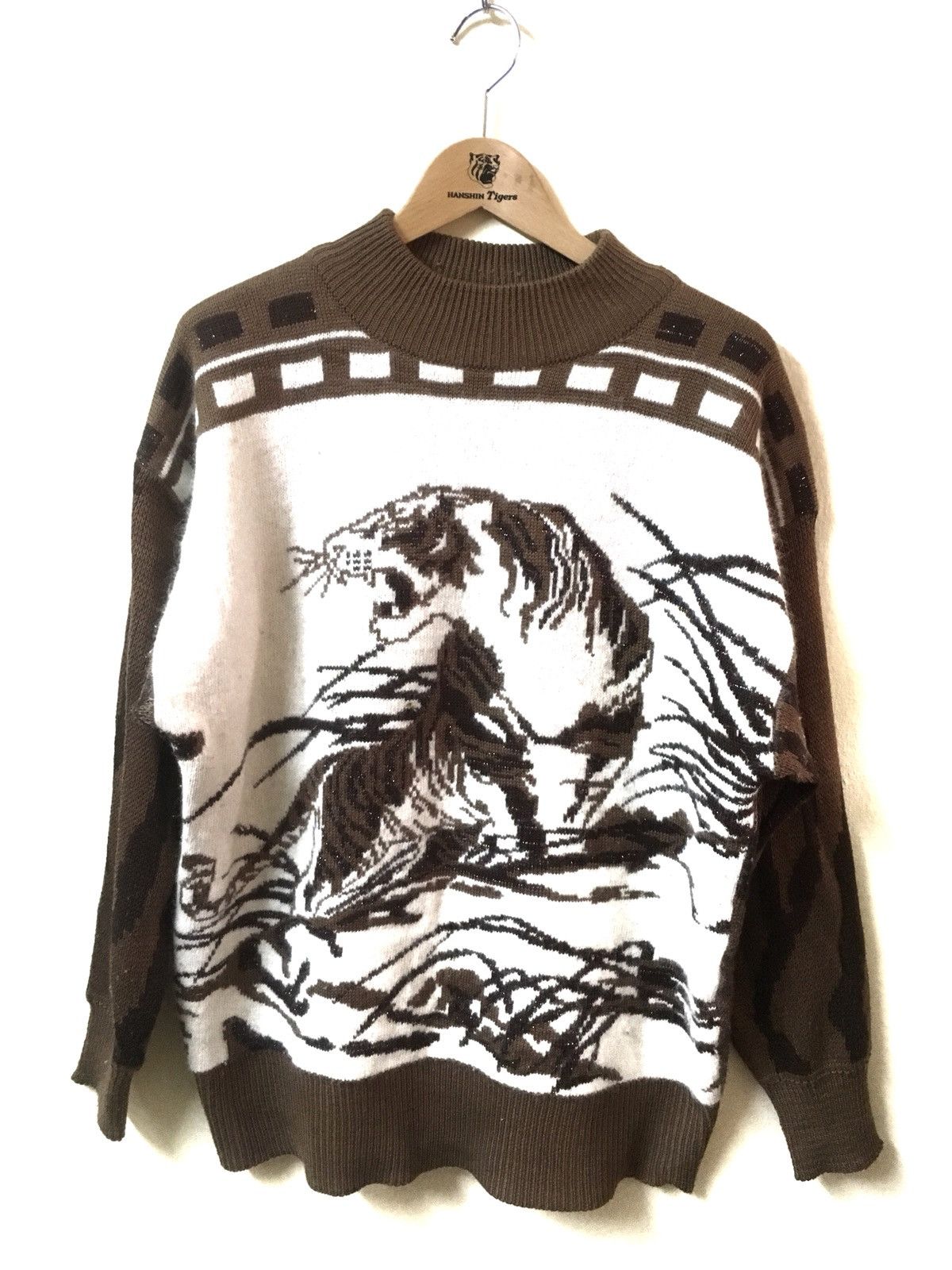 Japanese Brand Japanese Brand Cerise knitwear tiger motif Size US L / EU 52-54 / 3 - 1 Thumbnail