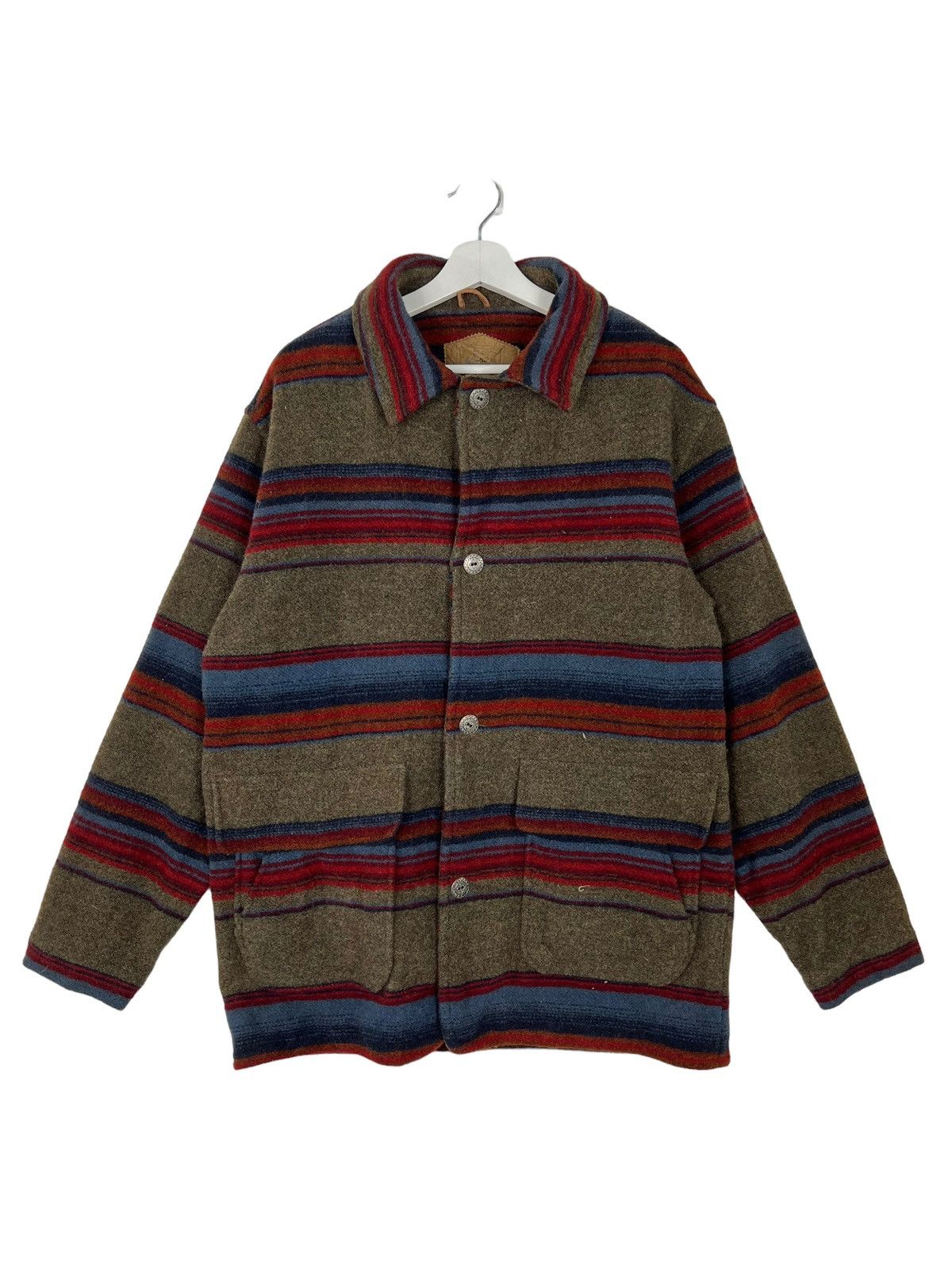 Woolrich Woolen Mills VINTAGE WOOLRICH WOOL STRIPE COAT JACKET MADE IN USA Size US M / EU 48-50 / 2 - 3 Thumbnail