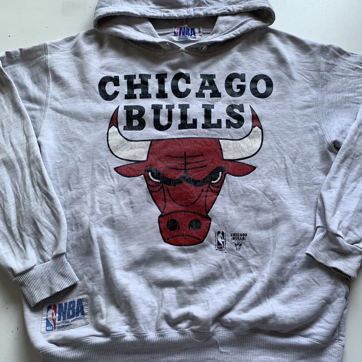 NBA Vintage 1990s Chicago Bulls NBA Basketball Pullover Hoodie Size US S / EU 44-46 / 1 - 2 Thumbnail