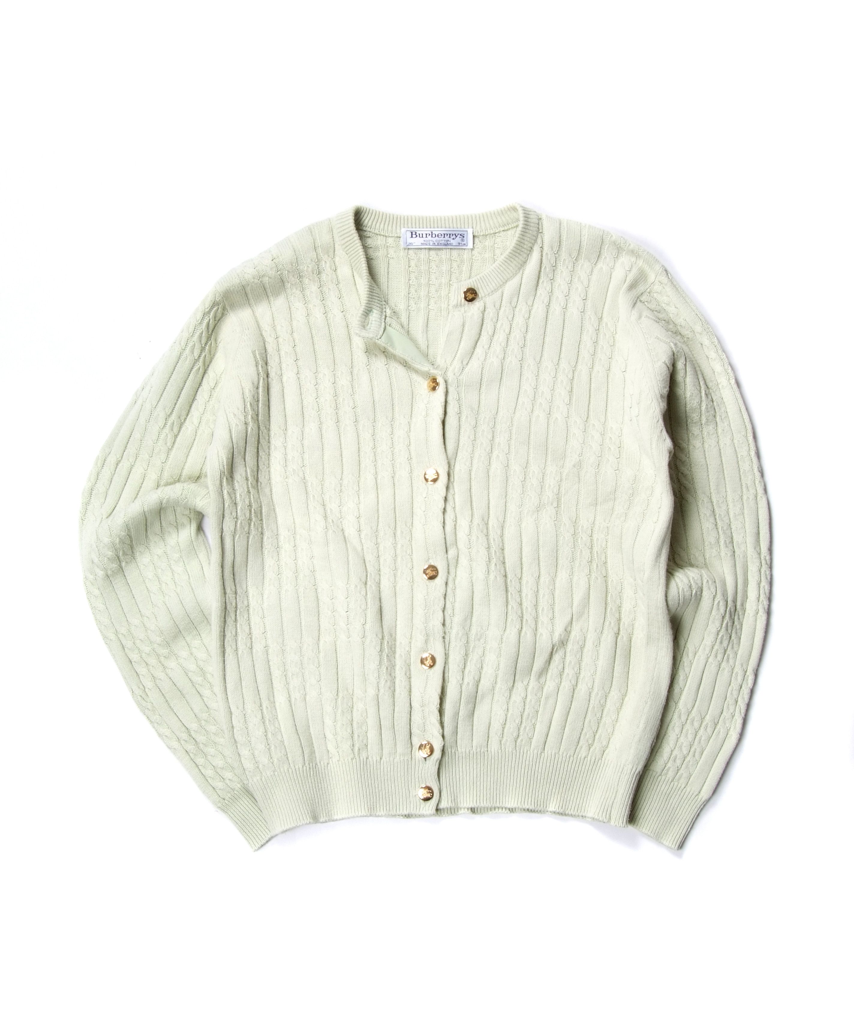 Burberry Vintage Burberrys Cable Knit Cardigan Sweater Size M / US 6-8 / IT 42-44 - 1 Thumbnail