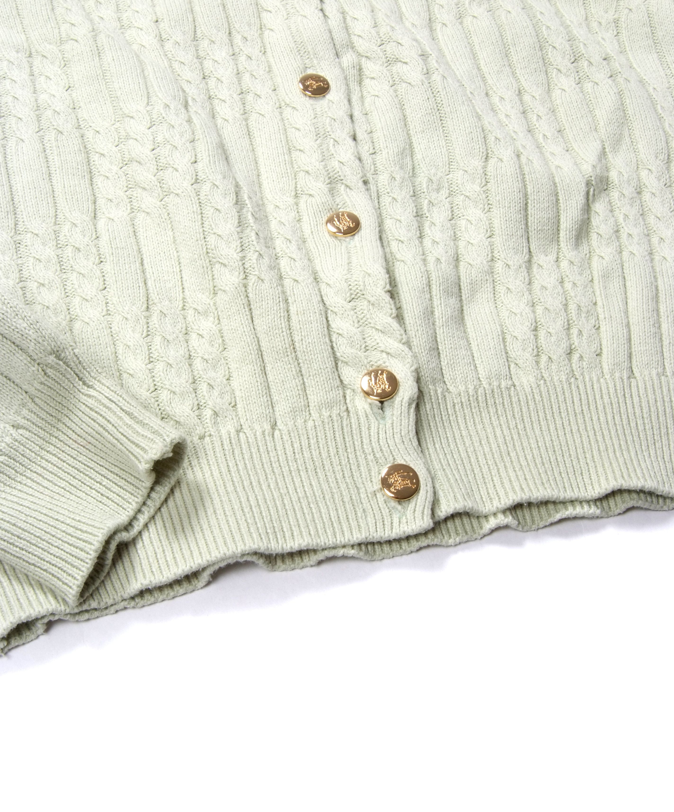 Burberry Vintage Burberrys Cable Knit Cardigan Sweater Size M / US 6-8 / IT 42-44 - 4 Thumbnail