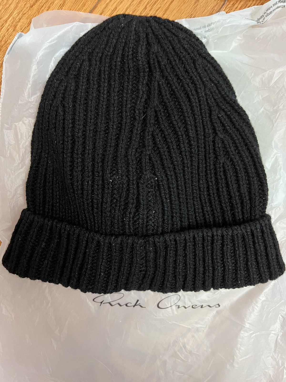 Rick Owens Rick Owens cashmere ribbed tuque Size ONE SIZE - 2 Thumbnail