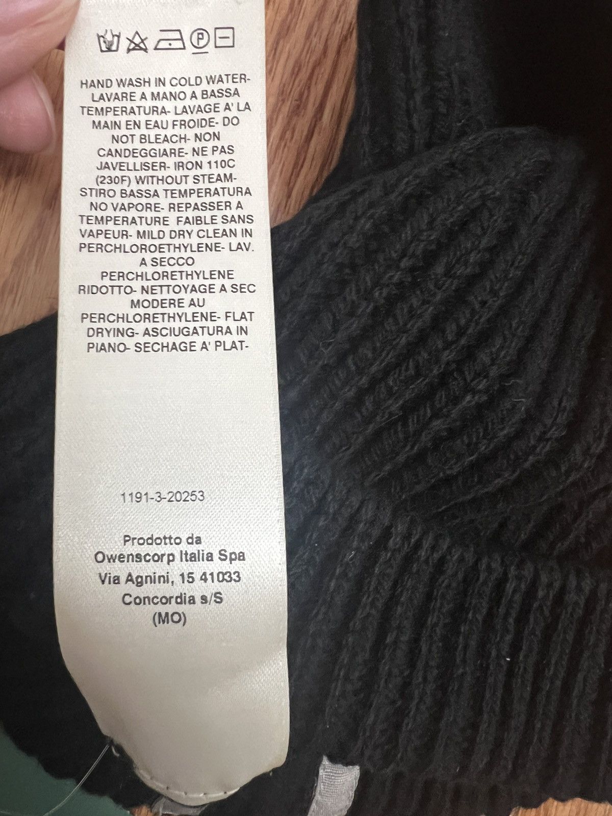 Rick Owens Rick Owens cashmere ribbed tuque Size ONE SIZE - 4 Thumbnail