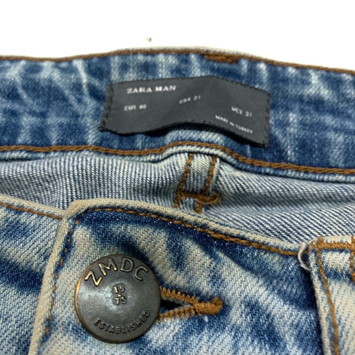 Zara Zara Man Skinny Damaged Ripped Denim Pant Size US 31 - 5 Thumbnail