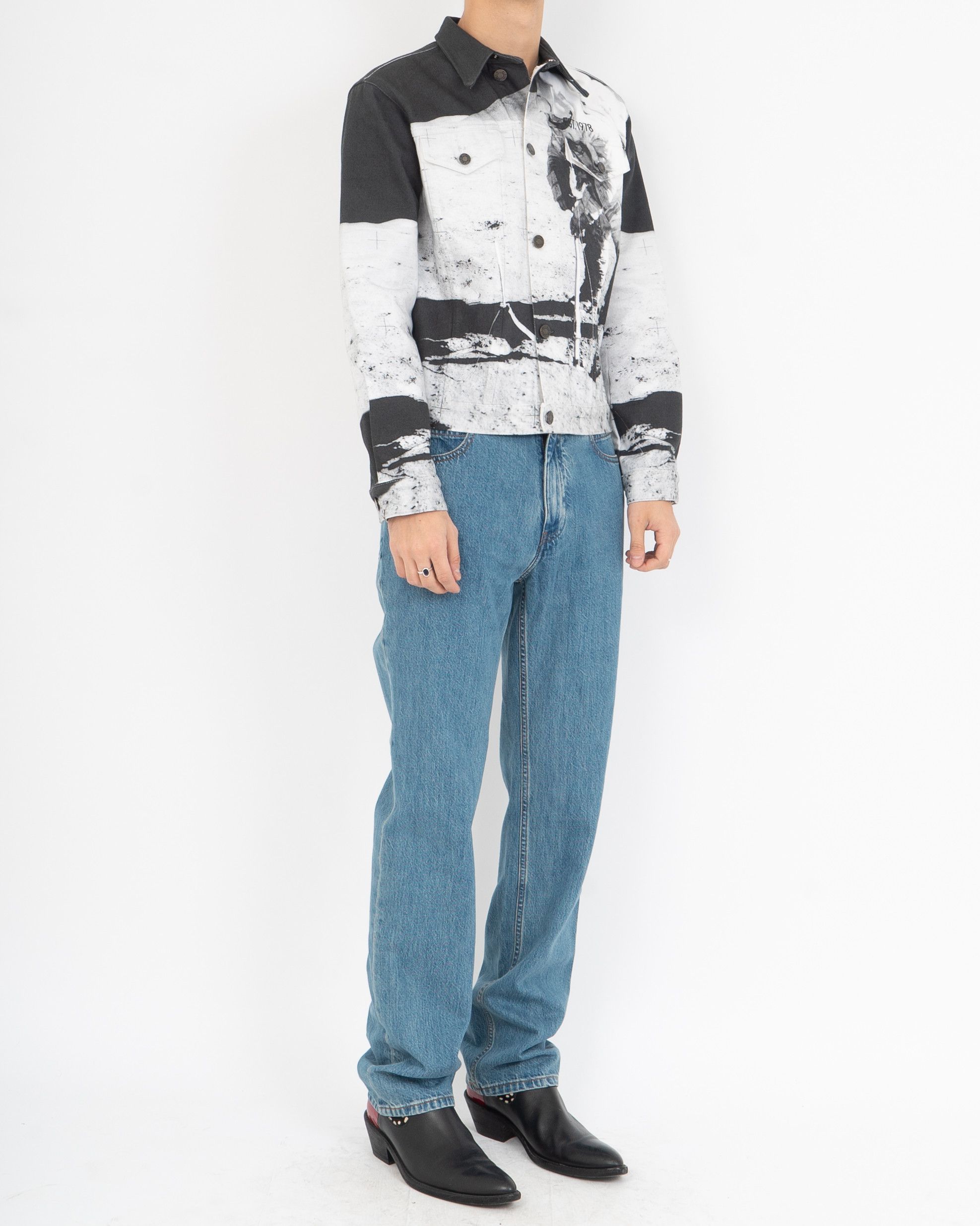 Calvin Klein 205W39NYC Moon Landing Denim Jacket Size US S / EU 44-46 / 1 - 8 Thumbnail