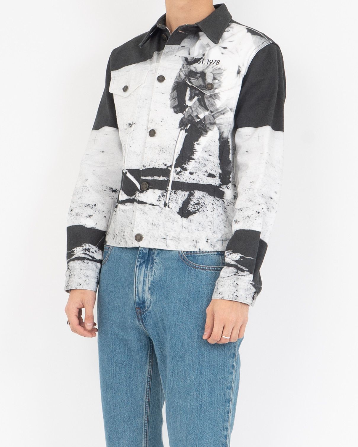 Calvin Klein 205W39NYC Moon Landing Denim Jacket Size US S / EU 44-46 / 1 - 7 Thumbnail