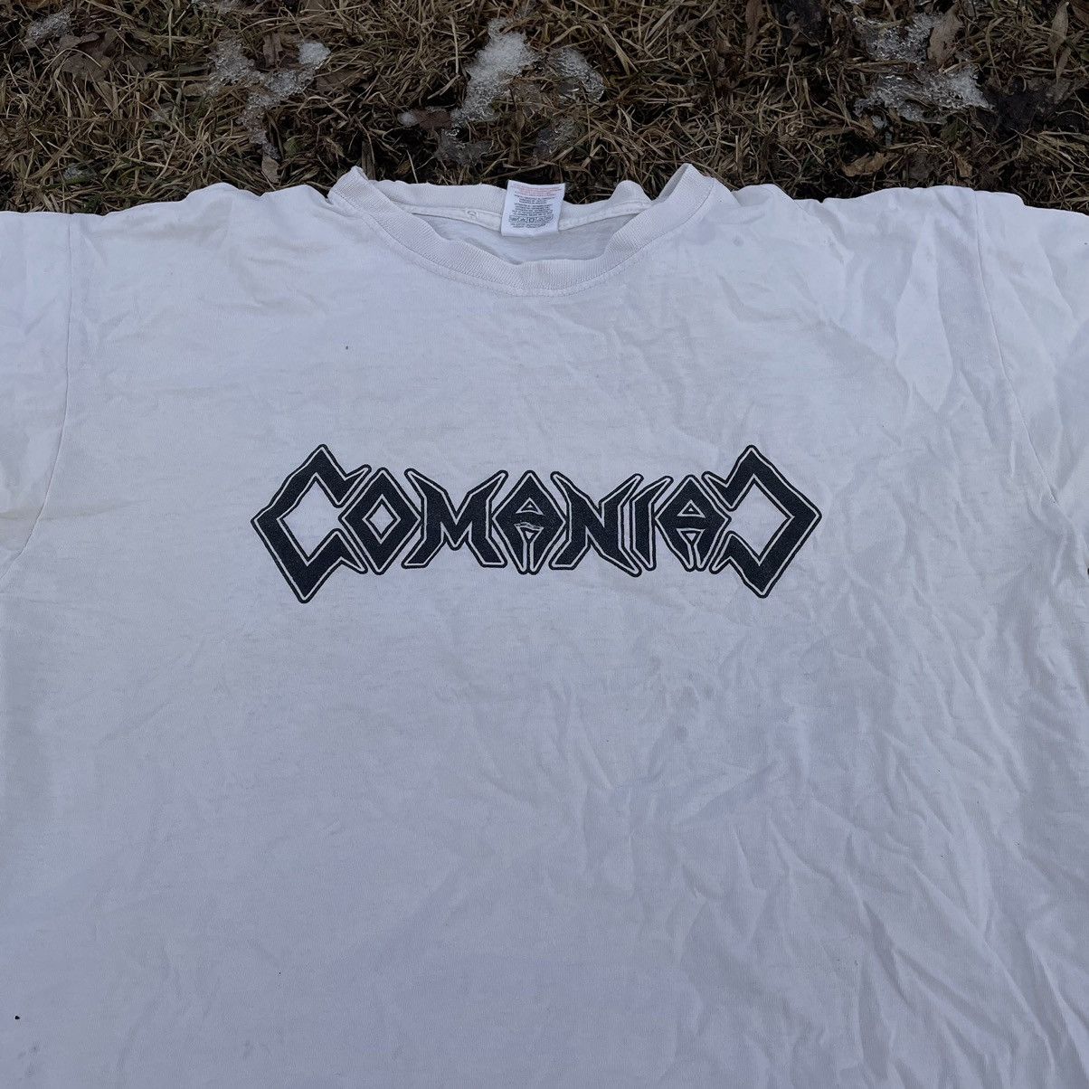 Vintage Vintage 90s Goth Graphic Tee Thrashed Skull Streetwear L Size US L / EU 52-54 / 3 - 7 Thumbnail