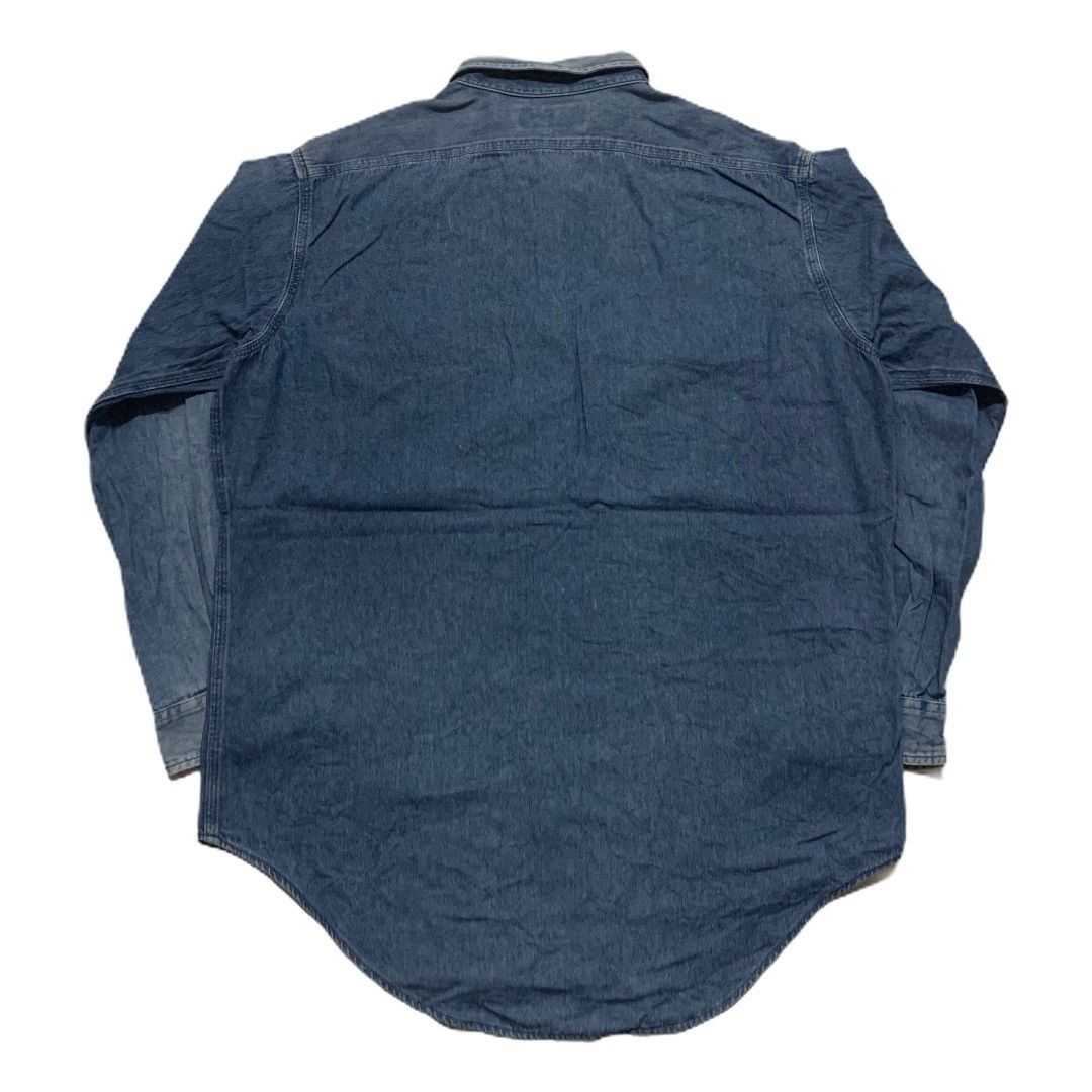 Ralph Lauren × Vintage Ralph Lauren Fish Tail Denim Button Ups Tee Size US M / EU 48-50 / 2 - 7 Thumbnail