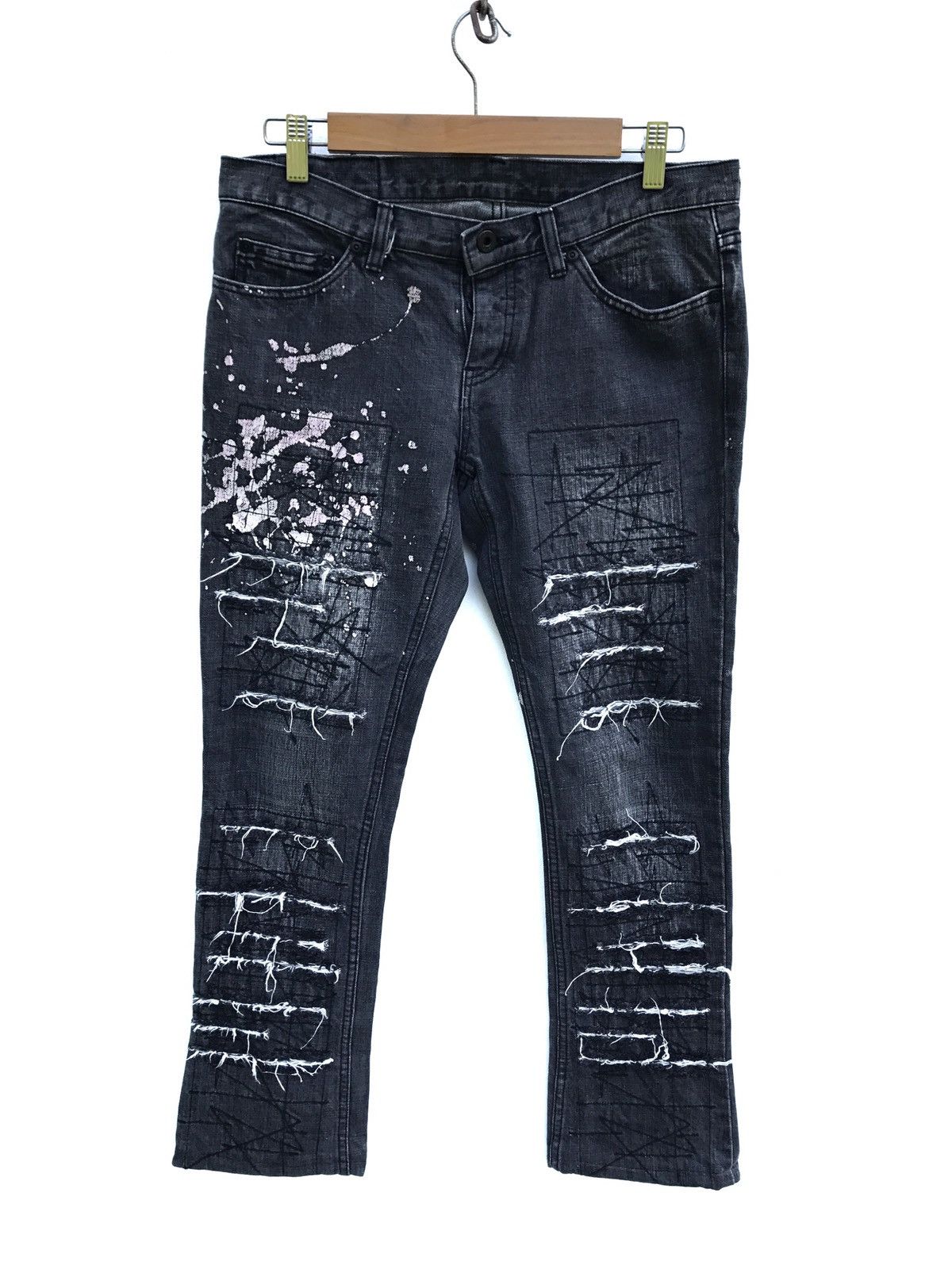 Hysteric Glamour SS06 Sample Distressed Scab Denim | Grailed