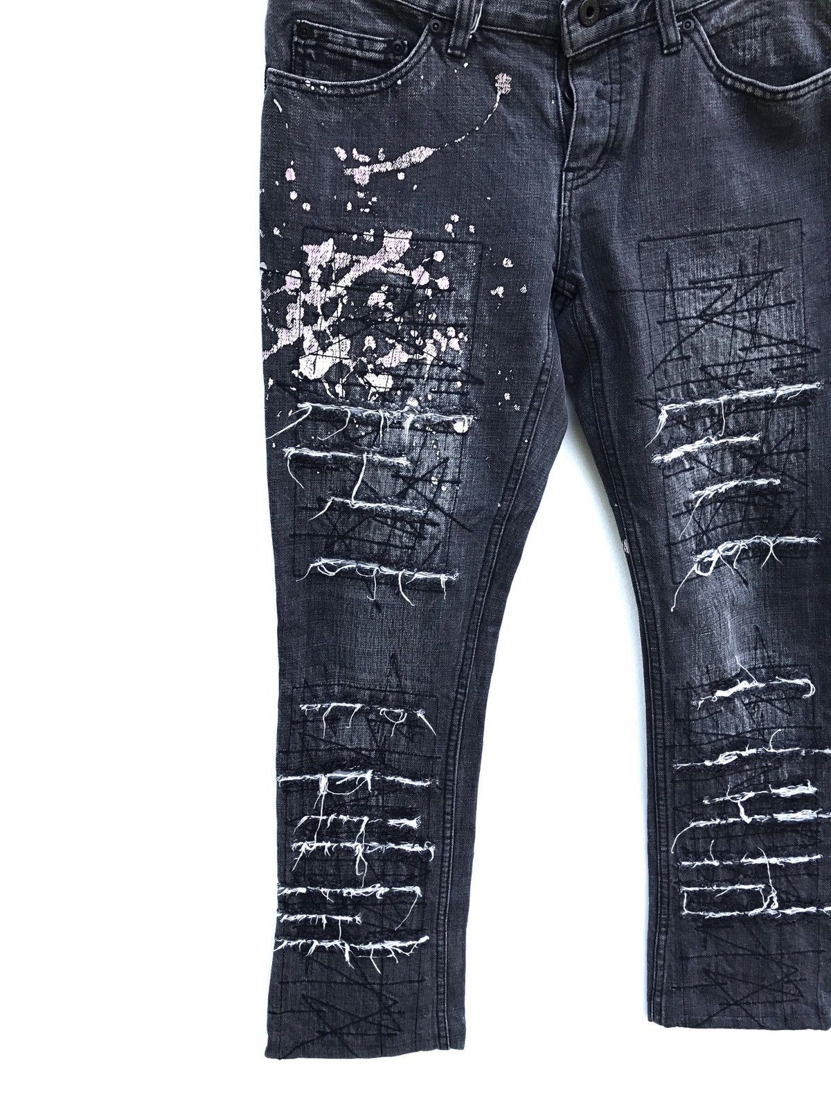Hysteric Glamour Hysteric Glamour Japan Streetwear Distressed Denim Pants Size US 31 - 2 Thumbnail