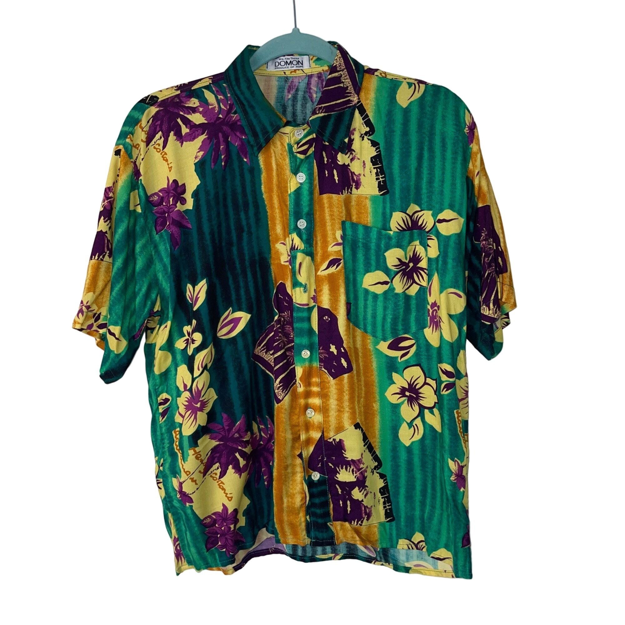 Domon Produce By Rope Vintage 90s Mens Shirt Size Medium