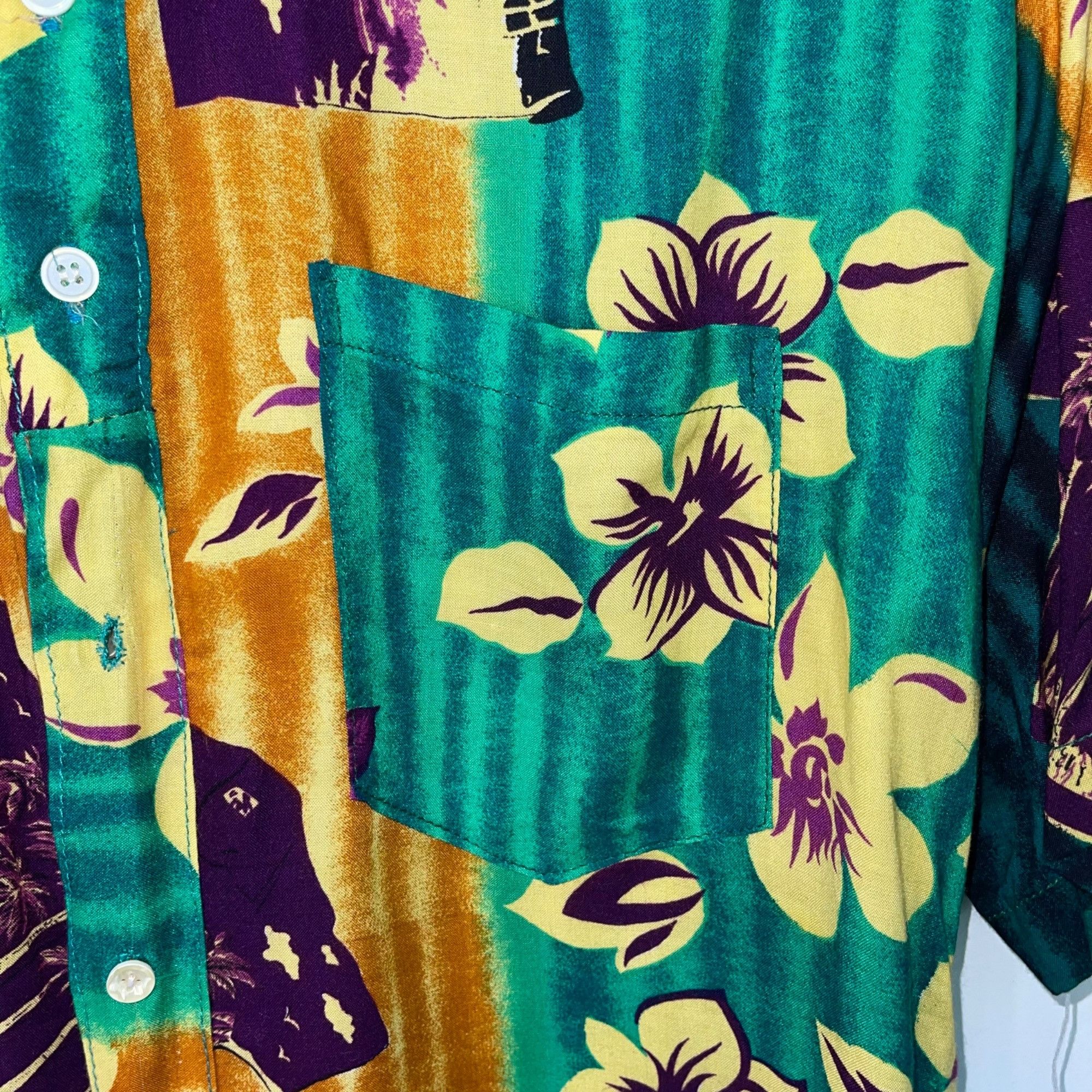 Domon Produce By Rope Vintage 90s Mens Shirt Size Medium
