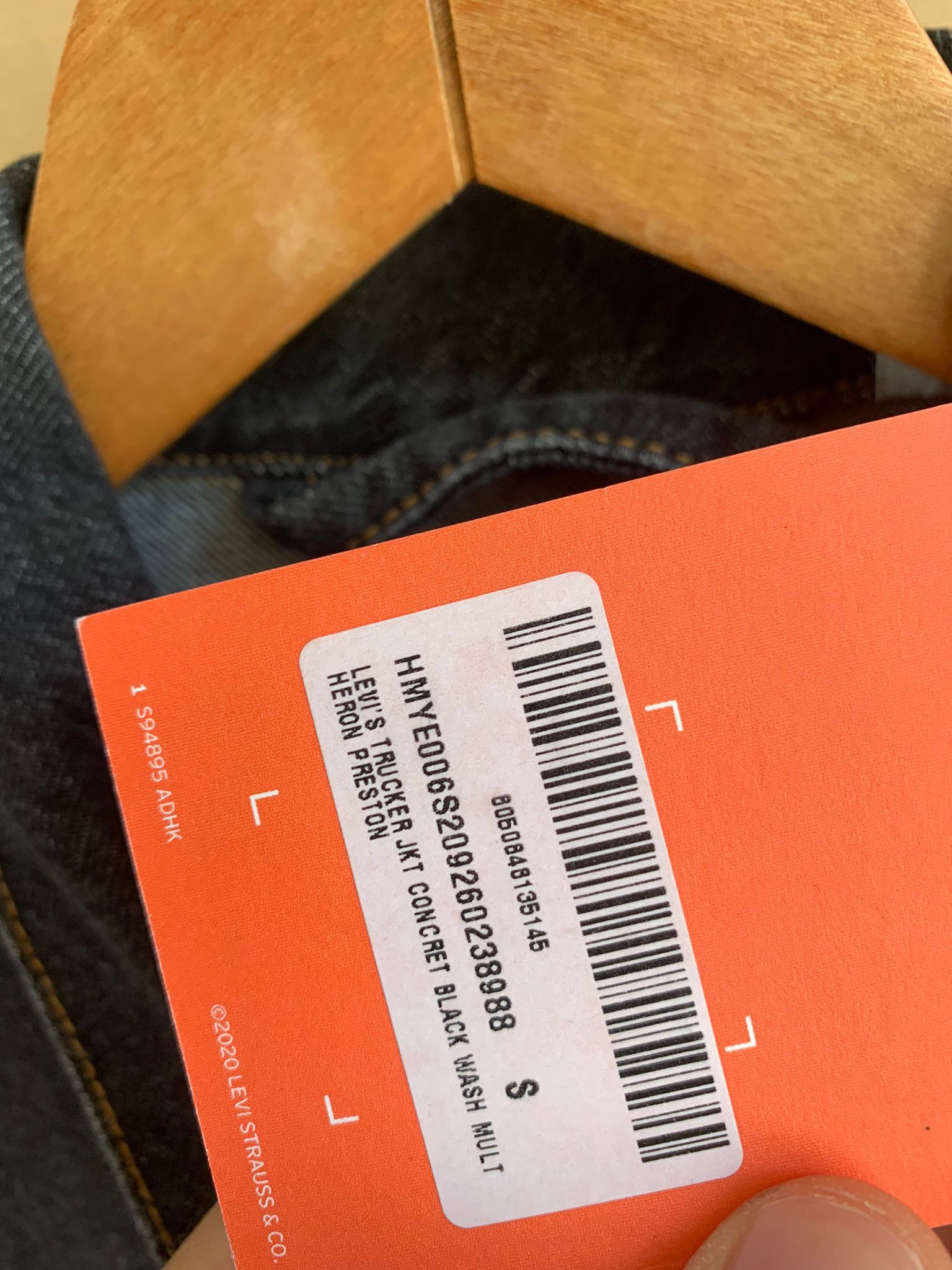 Heron Preston Levis Trucker With Print in Concrete Black Size US S / EU 44-46 / 1 - 11 Thumbnail