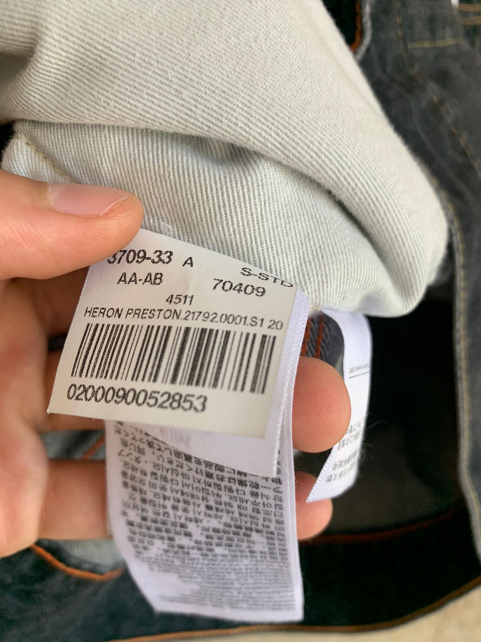 Heron Preston Levis Trucker With Print in Concrete Black Size US S / EU 44-46 / 1 - 17 Thumbnail