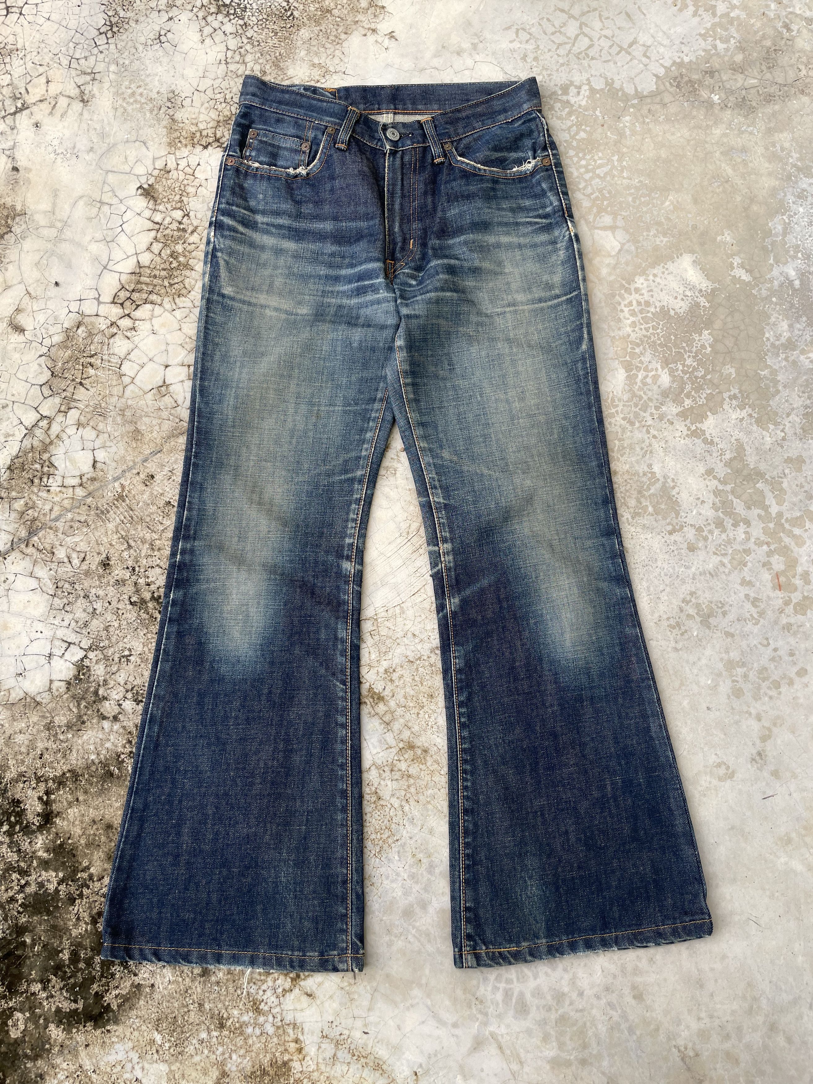 Japanese Flare Vintage Edwin Distressed Jeans