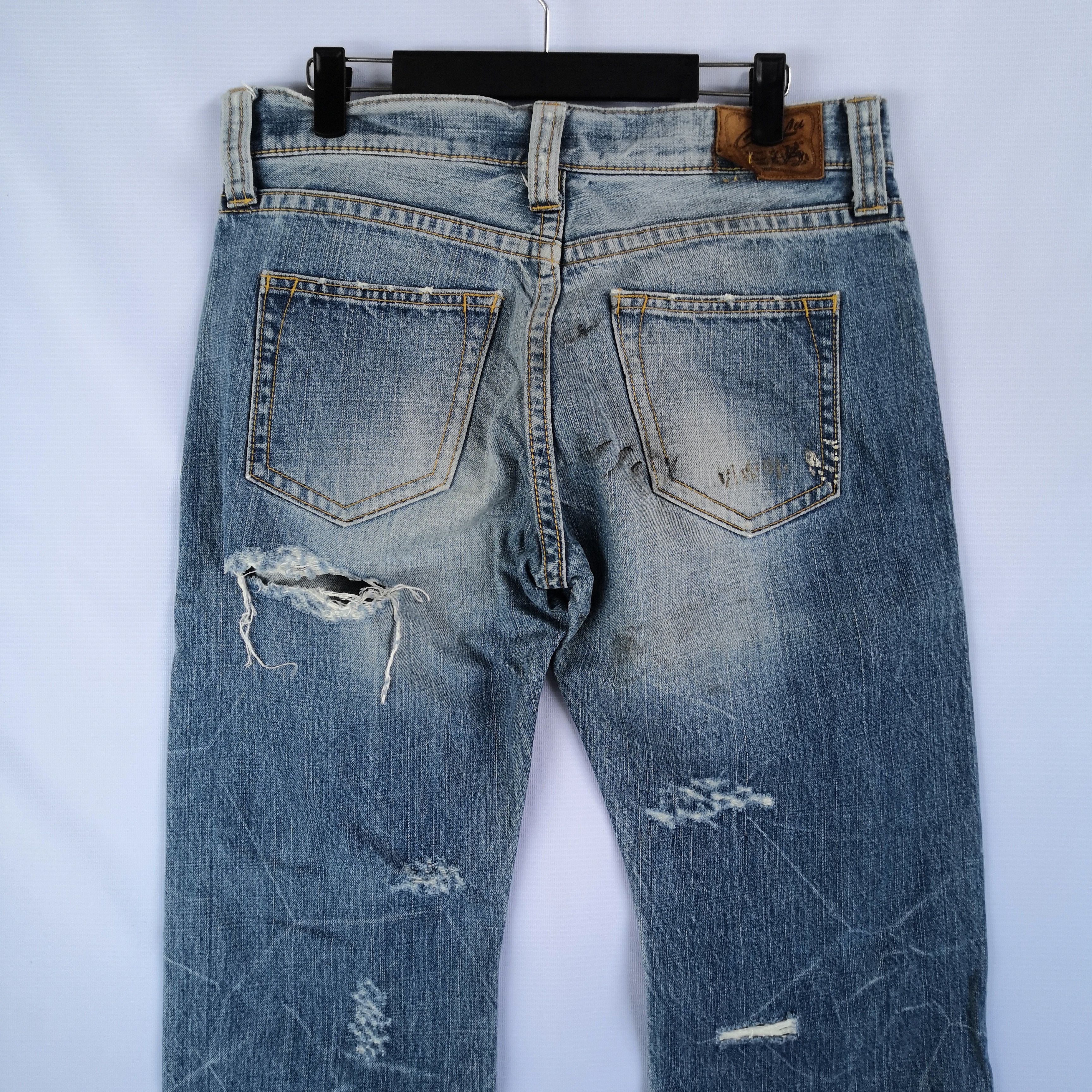 Japanese Brand Vintage Japanese Distressed Jeans Streetwear Grunge Denim Size US 32 / EU 48 - 6 Thumbnail