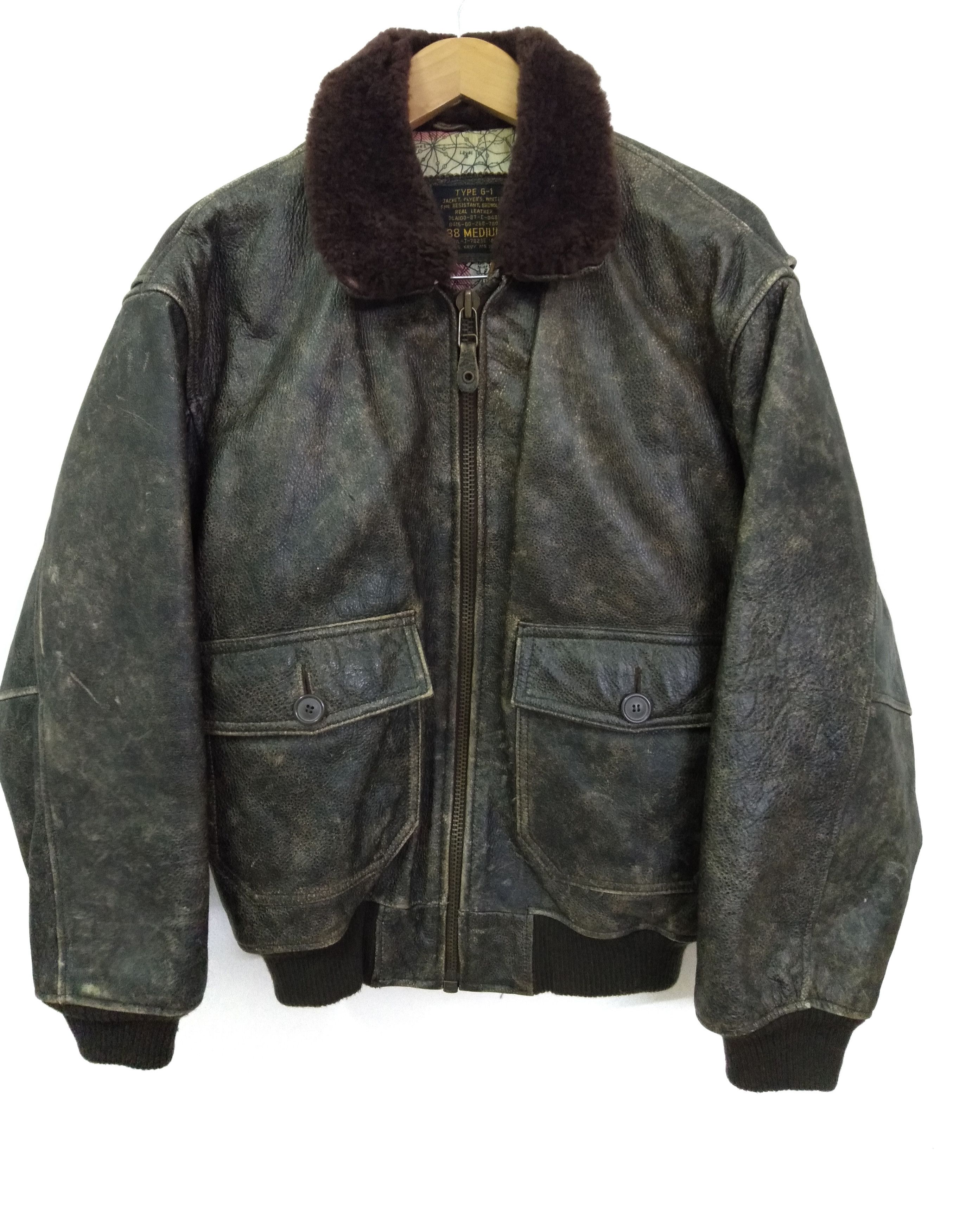 Other G-1 US Navy Air Force Leather Jacket Size US M / EU 48-50 / 2 - 1 Thumbnail
