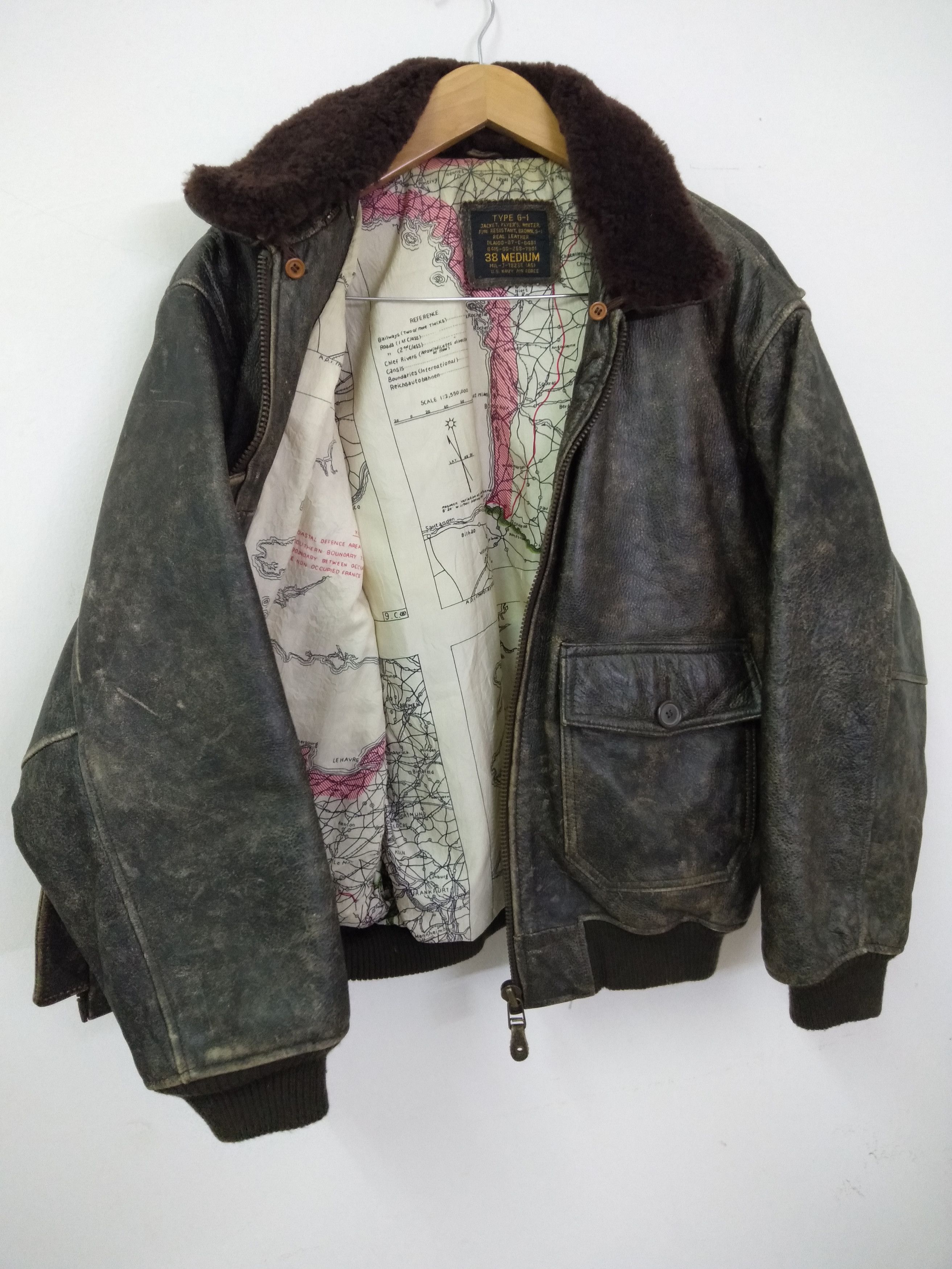 Other G-1 US Navy Air Force Leather Jacket Size US M / EU 48-50 / 2 - 3 Thumbnail