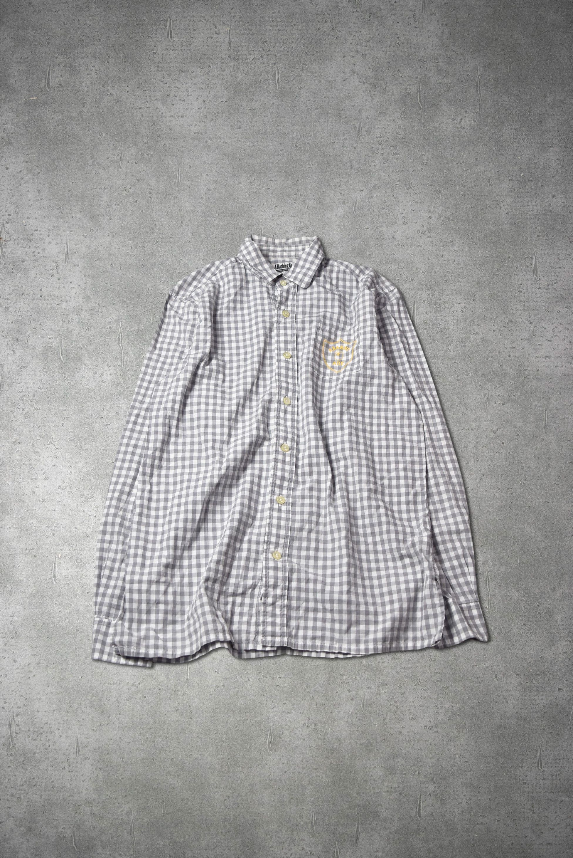 Bape × Nigo College Button Up Shirt Size US M / EU 48-50 / 2 - 1 Thumbnail
