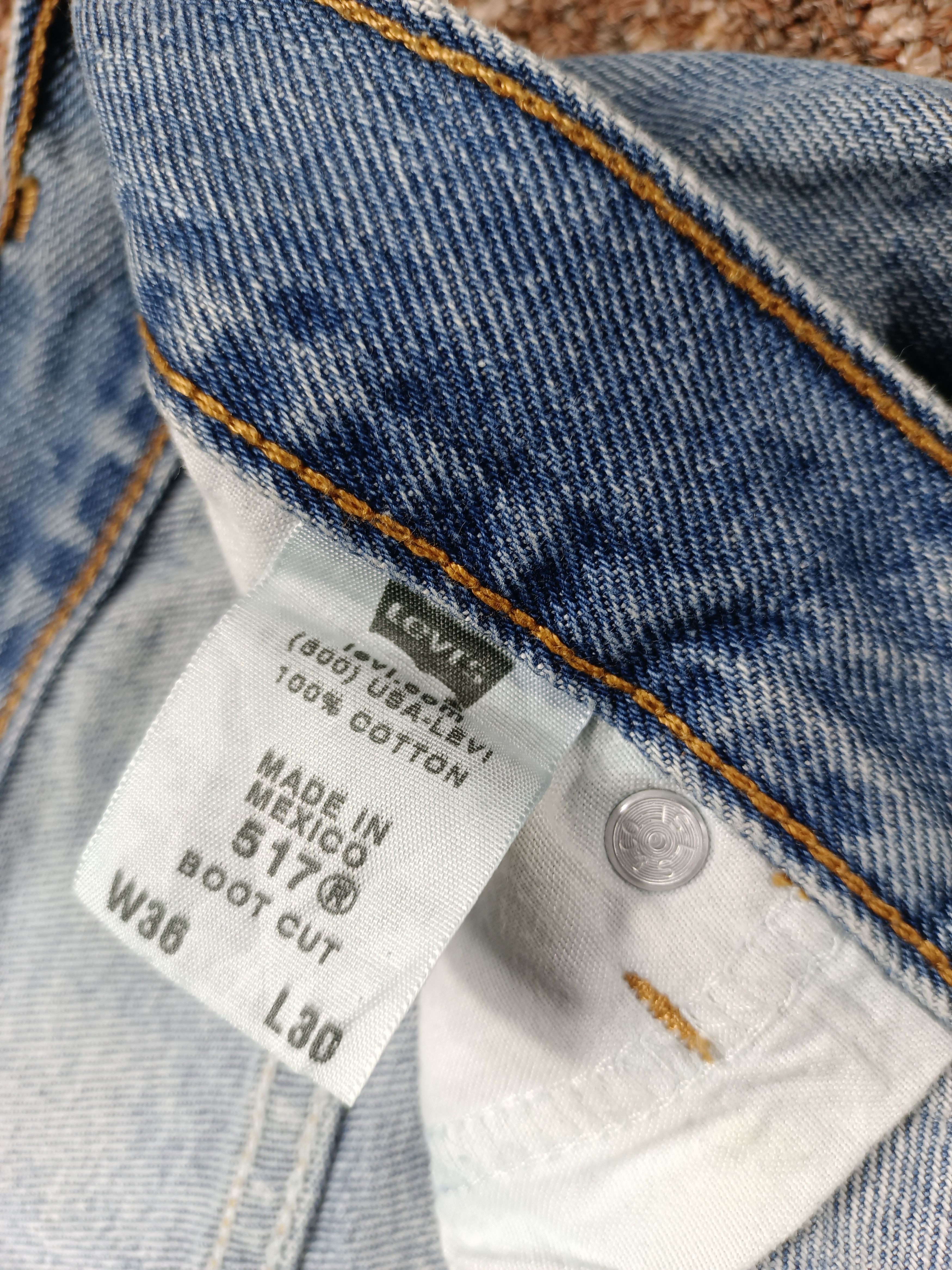 Levi's × Vintage Levi's 517 Flare Bootcut Jeans Size 36 x 31 Size US 36 / EU 52 - 5 Thumbnail