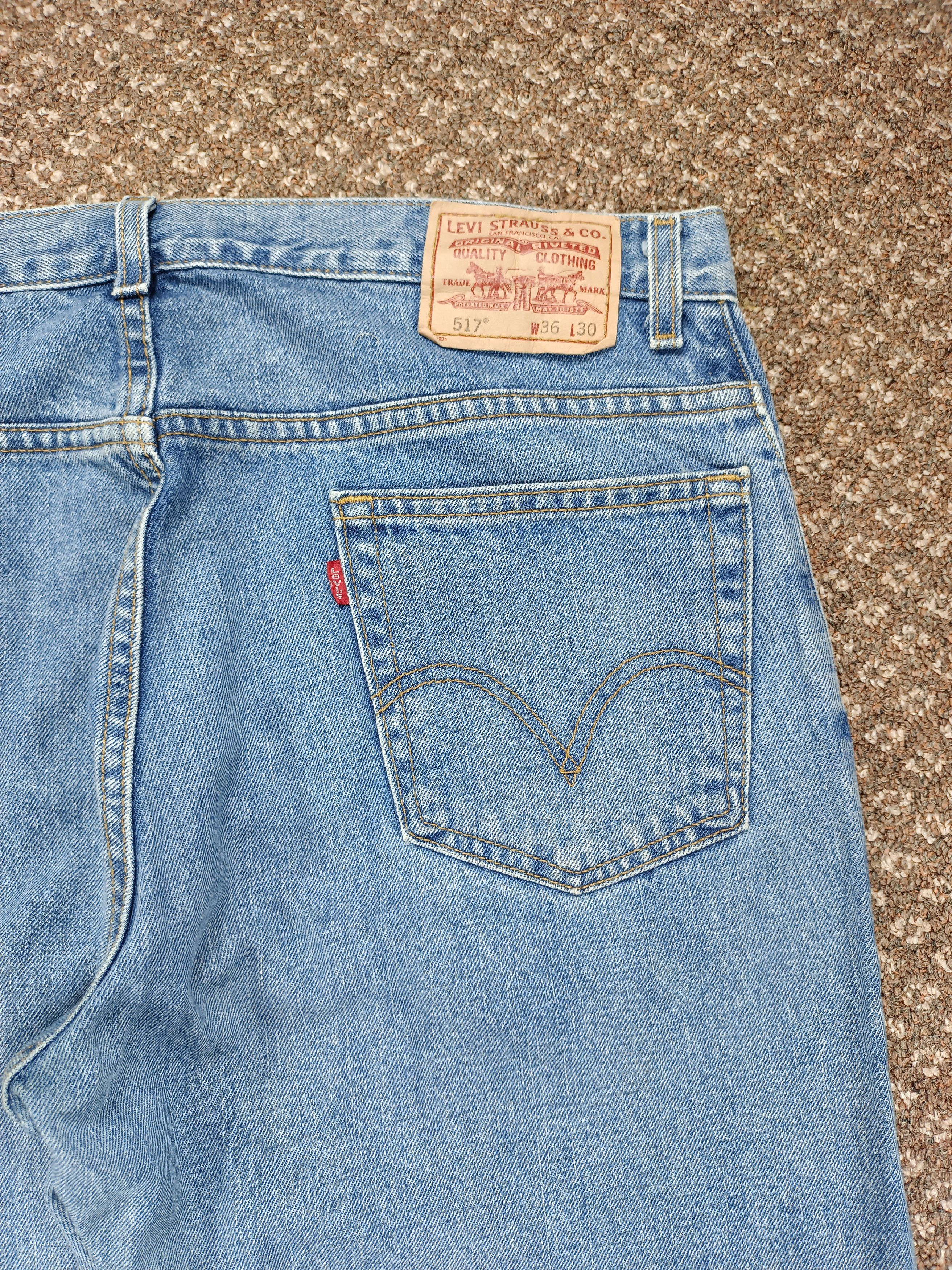 Levi's × Vintage Levi's 517 Flare Bootcut Jeans Size 36 x 31 Size US 36 / EU 52 - 8 Thumbnail