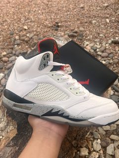 jordan 5 white cement