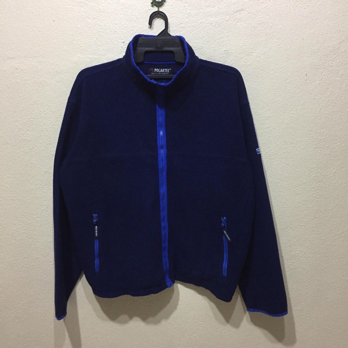 Vintage Polartec Fleece spellout MILD SEVEN size L fits XXL