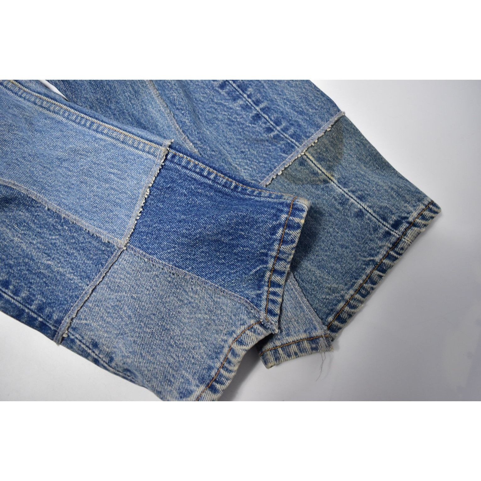 Takahiromiyashita The Soloist. the Jean, rebuild patch denim pants 29158 - 861 500 Size US 31 - 10 Thumbnail