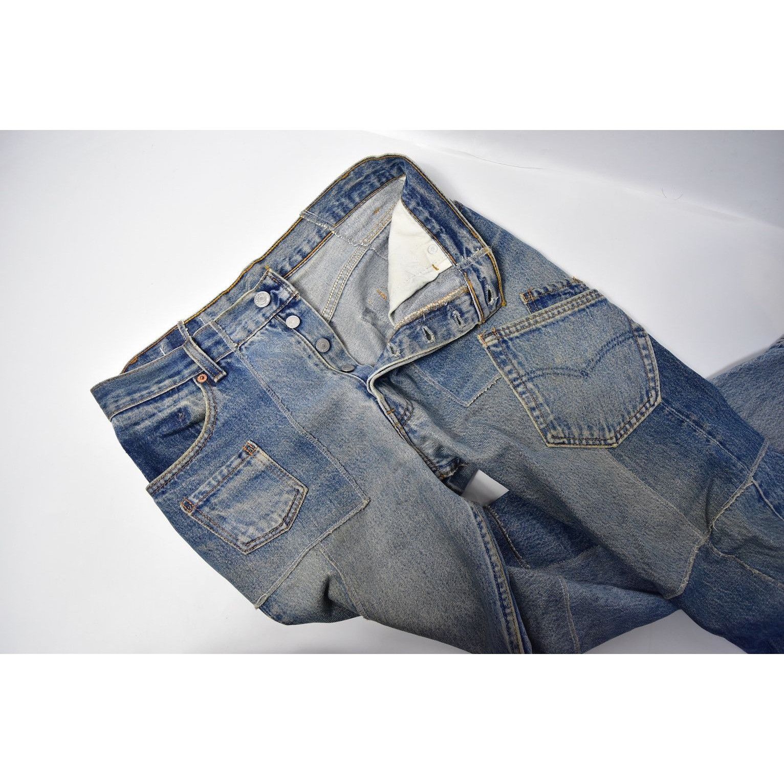 Takahiromiyashita The Soloist. the Jean, rebuild patch denim pants 29158 - 861 500 Size US 31 - 9 Thumbnail