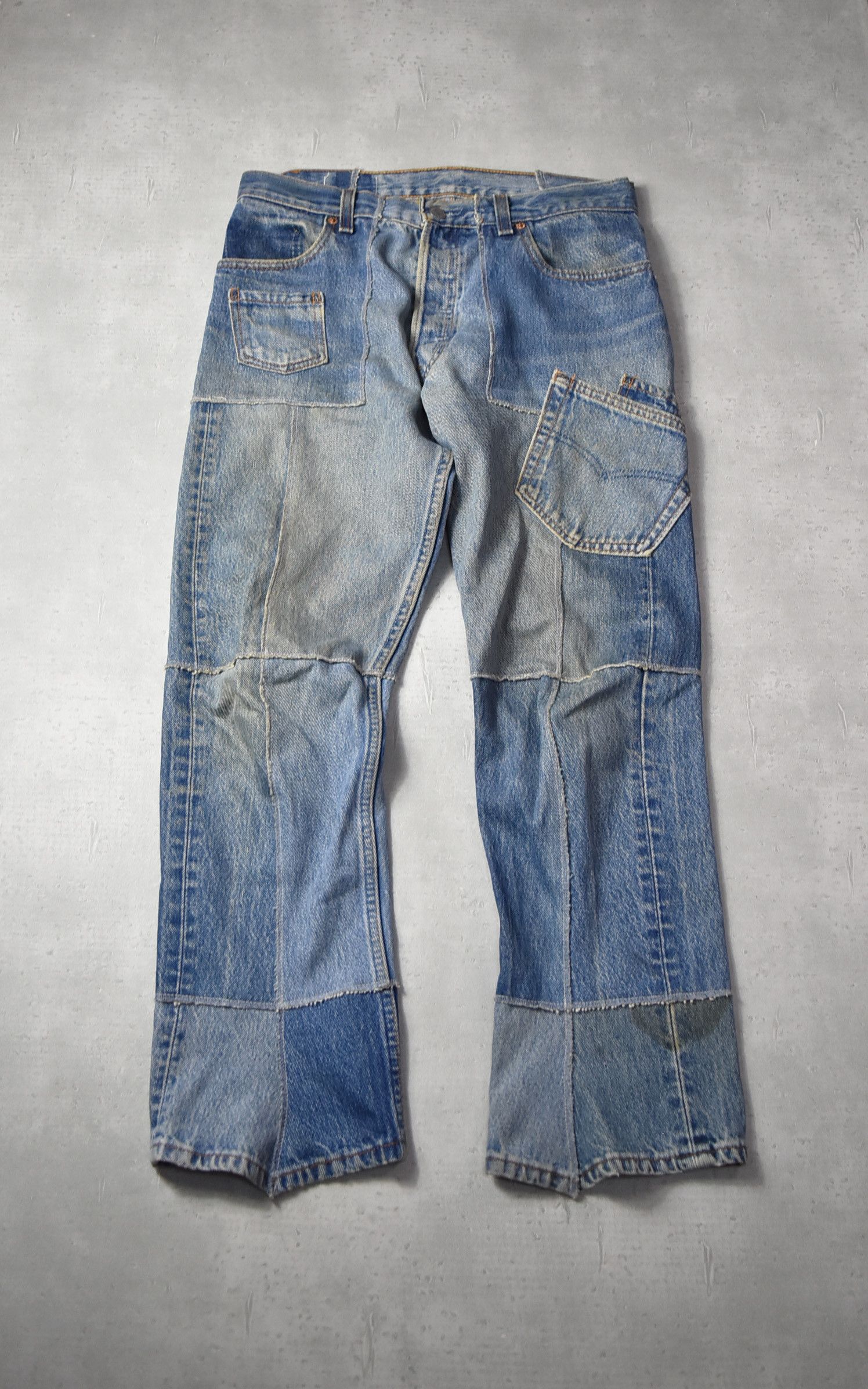 Takahiromiyashita The Soloist. the Jean, rebuild patch denim pants 29158 - 861 500 Size US 31 - 1 Thumbnail